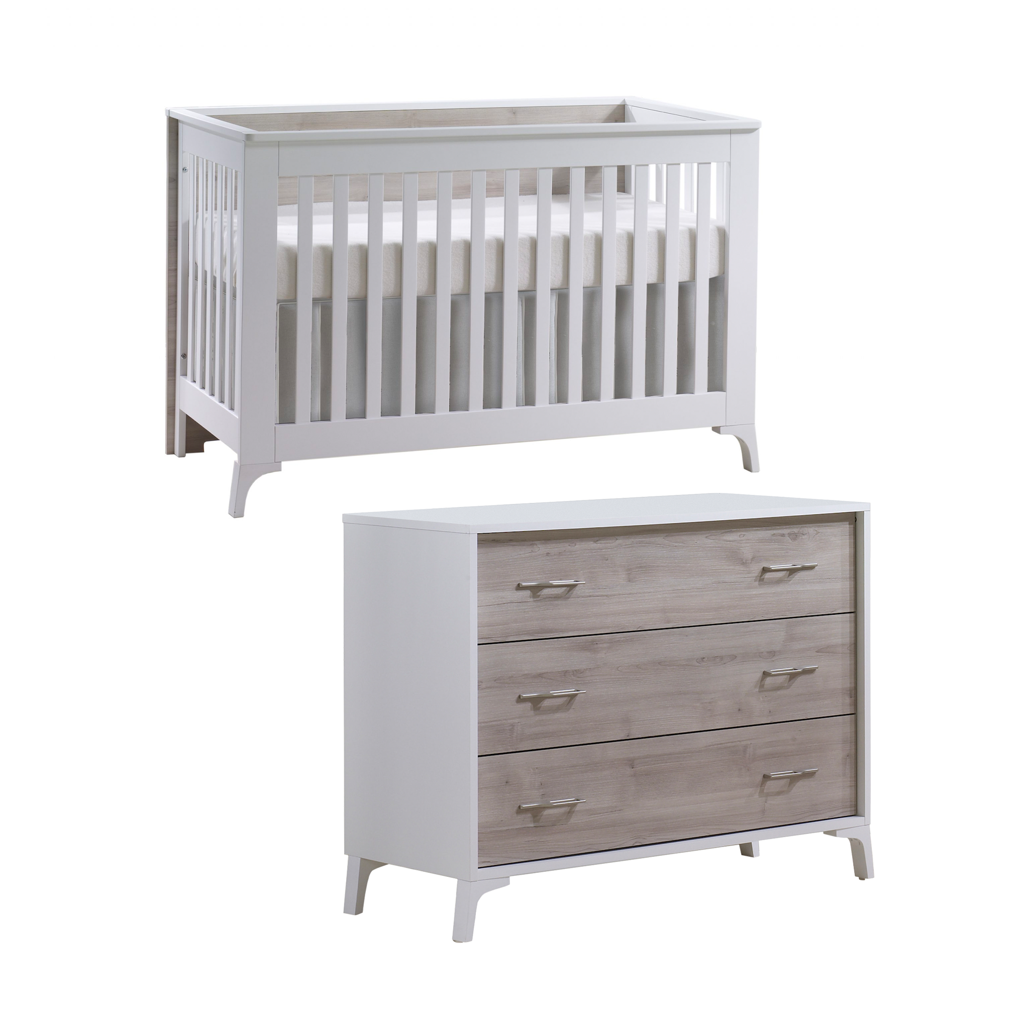 Metro Convertible Crib & Dresser Set - Tots to Teens Furniture