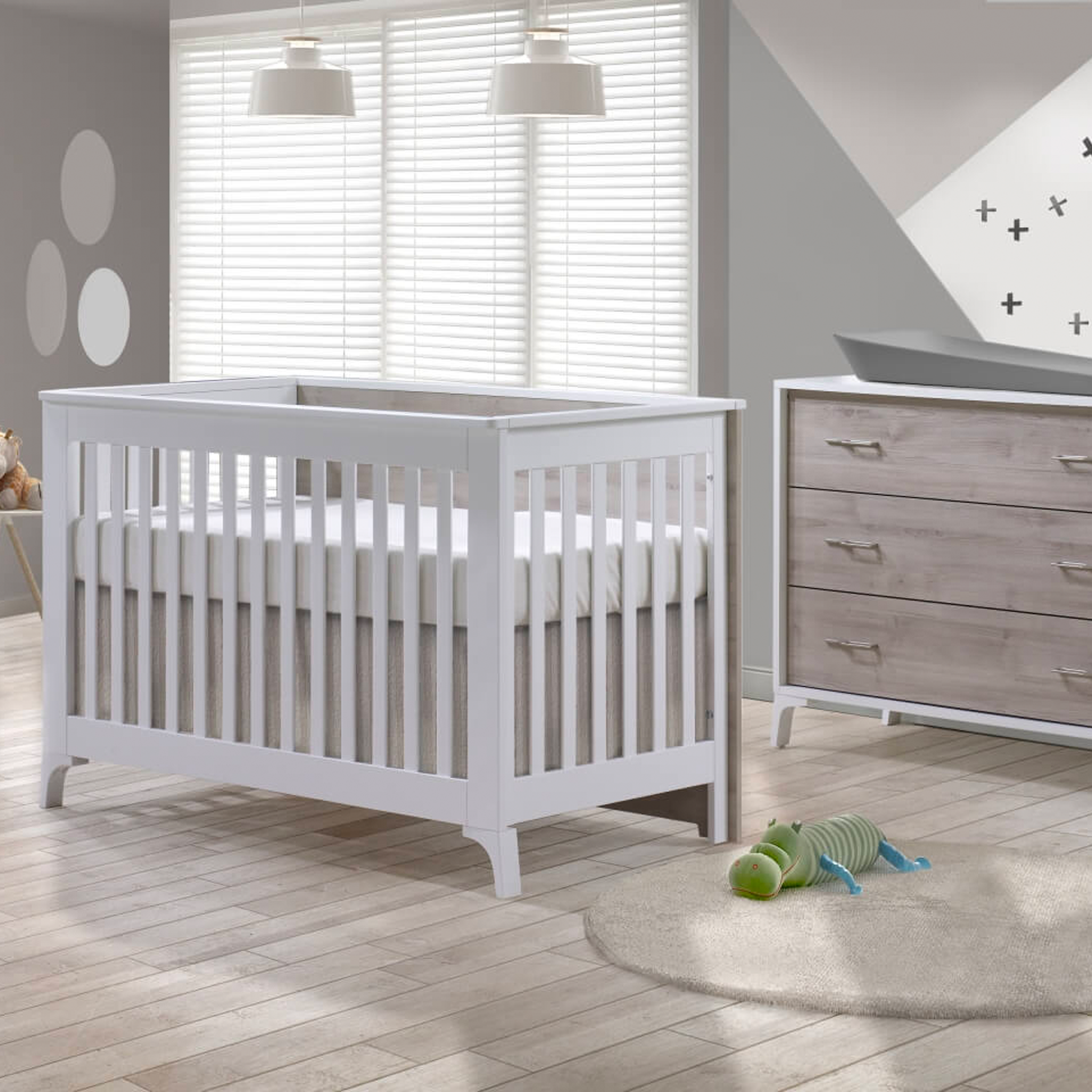 Metro Convertible Crib & Dresser Set - Tots to Teens Furniture