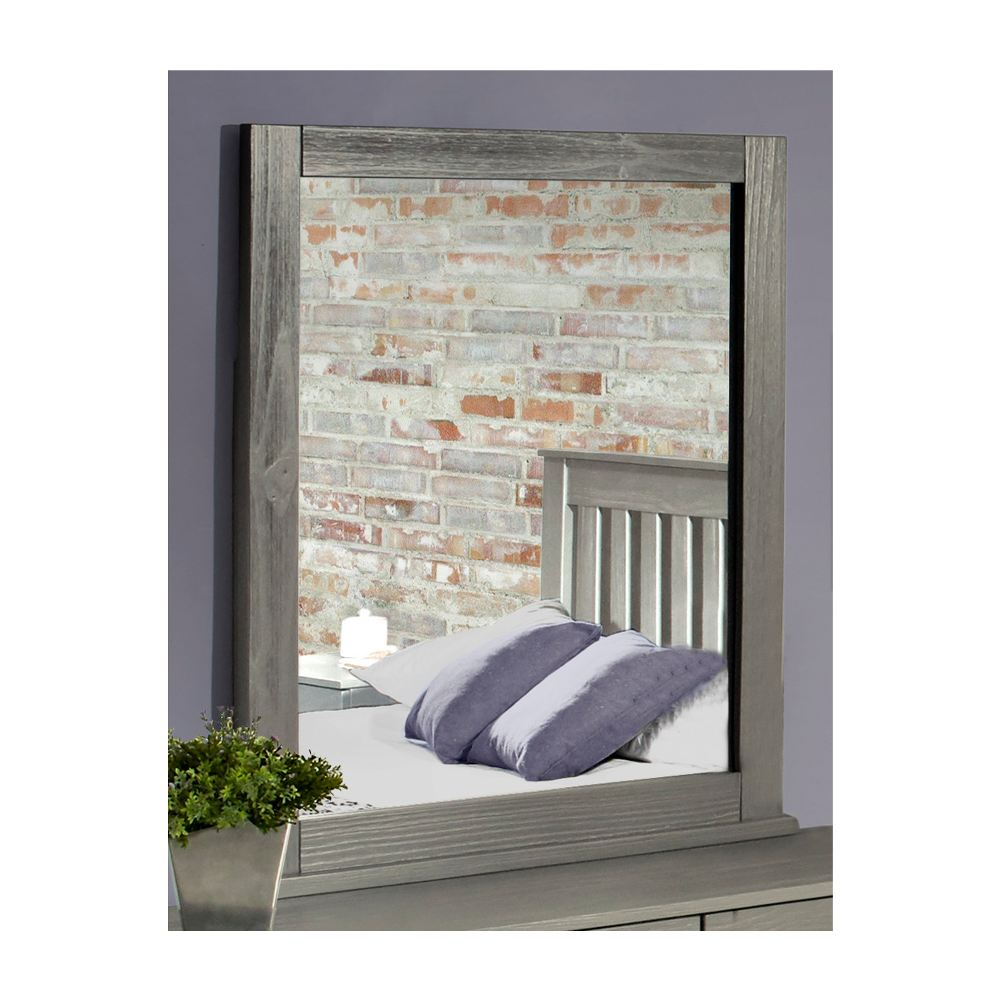 Wire Brushed Landscape Mirror - Tots to Teens Furniture