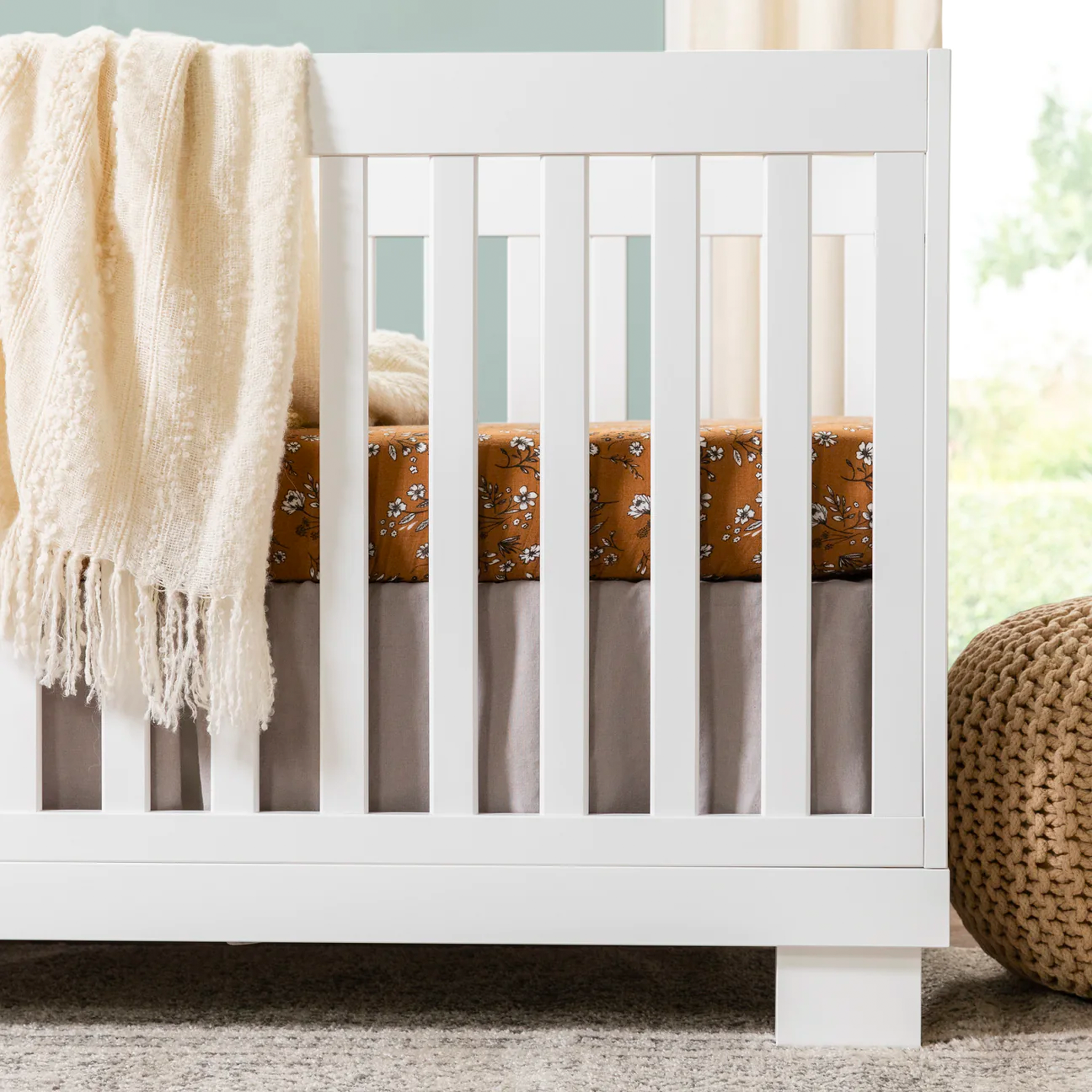Modo 3-in-1 Convertible Crib with Toddler Bed Conversion Kit - Tots to Teens Furniture