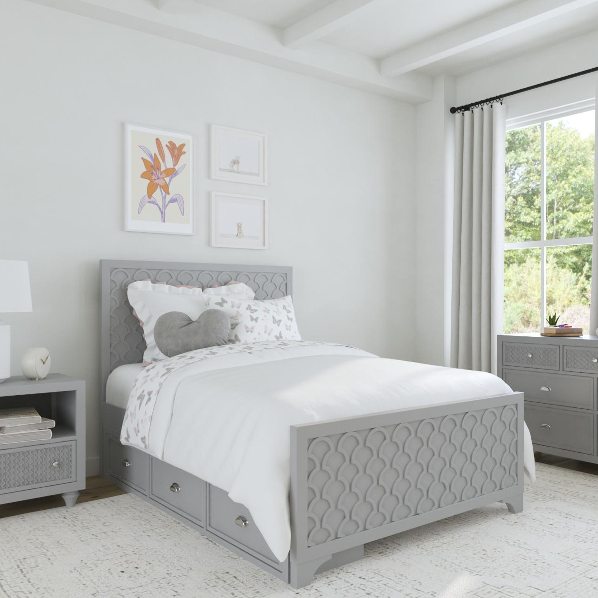 Amanda 3 Drawer Underbed Storage - Tots to Teens Furniture