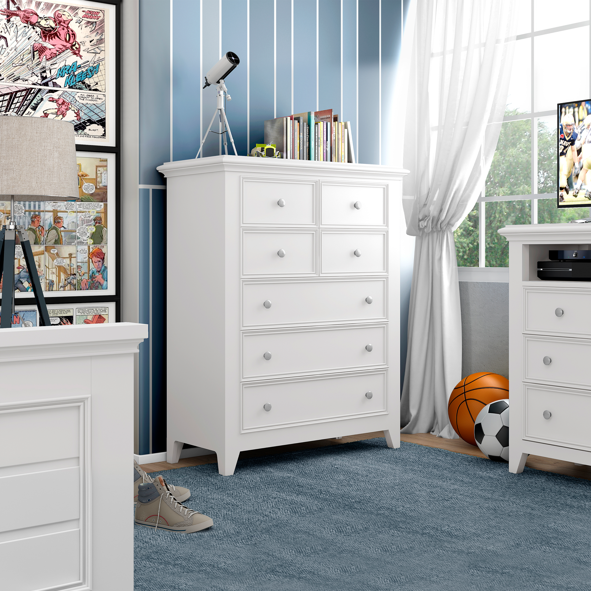 Bailey 5 Drawer Chest - Tots to Teens Furniture