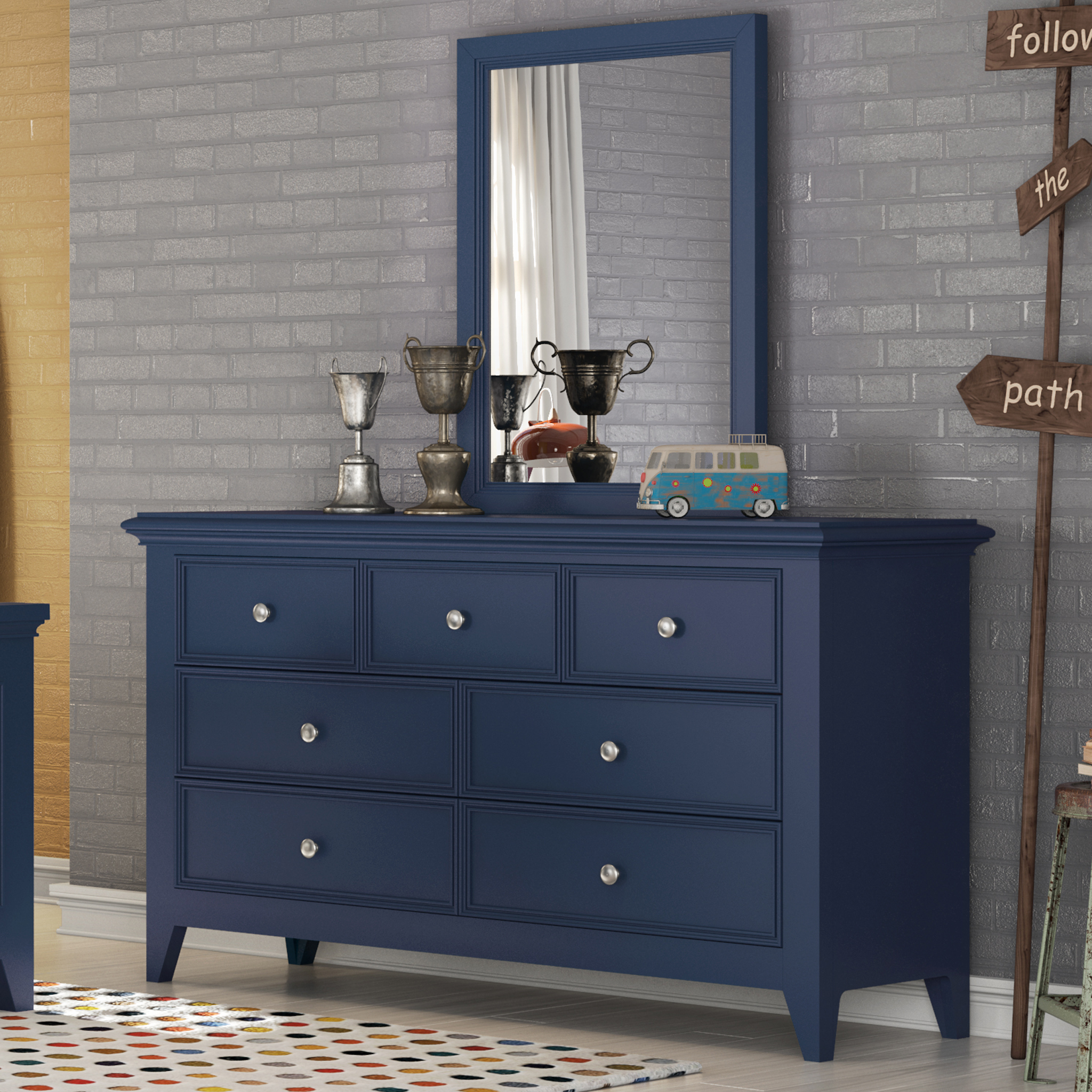 Bailey 7 Drawer Dresser - Tots to Teens Furniture