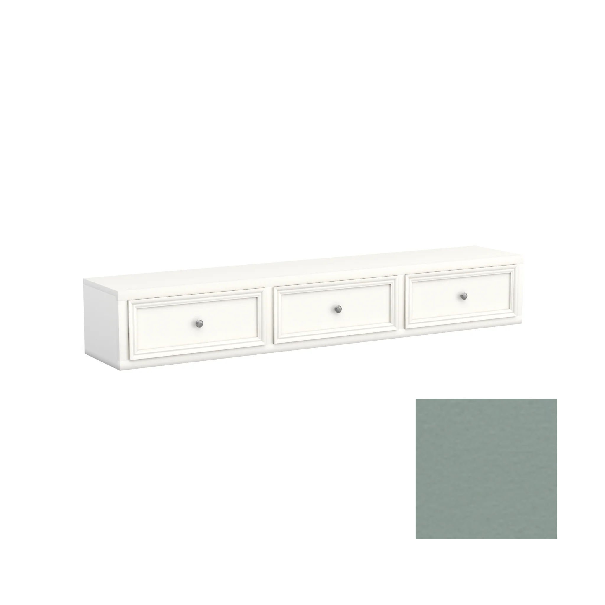 Neopolitan 3 Drawer Underbed Storage Unit - Tots to Teens Furniture