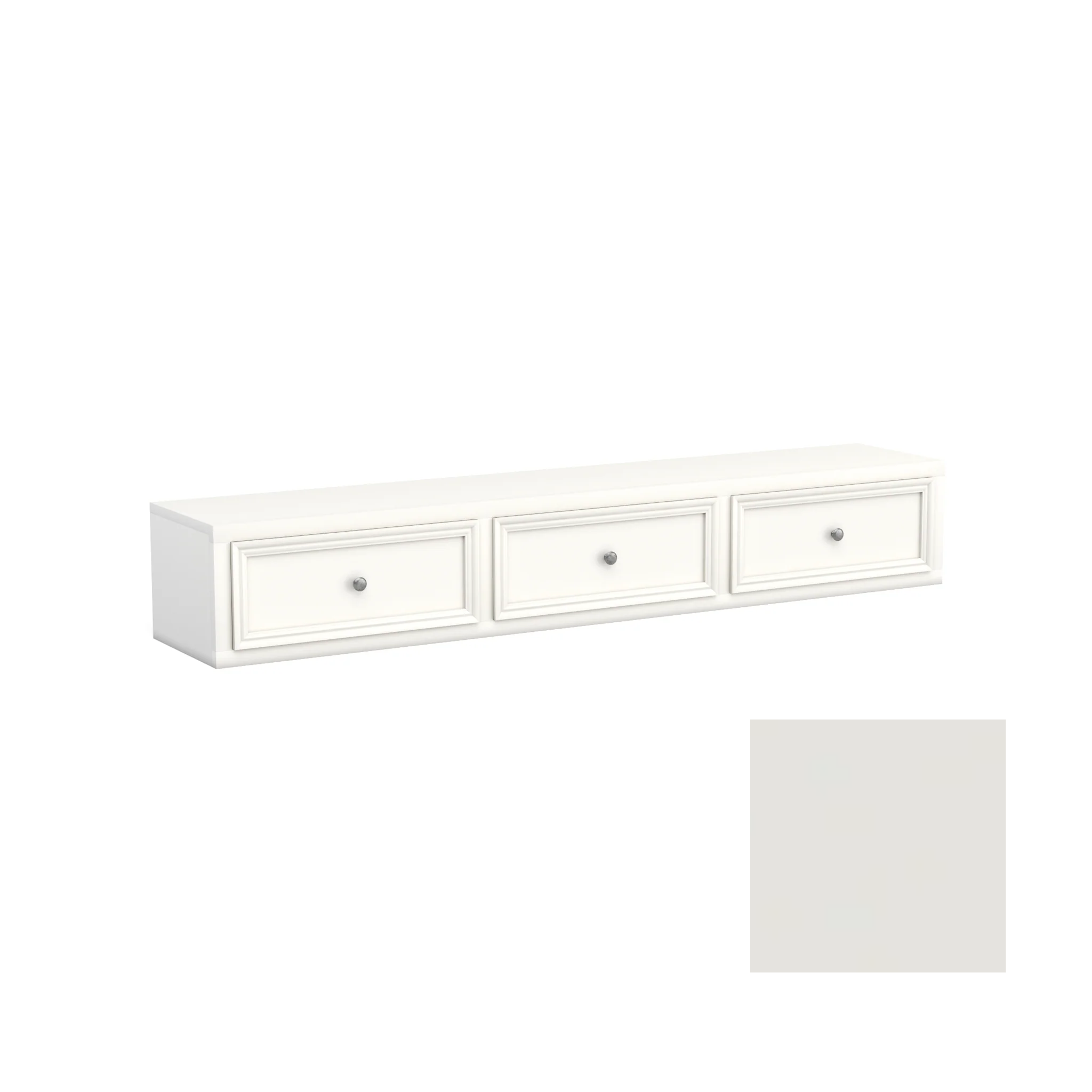 Neopolitan 3 Drawer Underbed Storage Unit - Tots to Teens Furniture