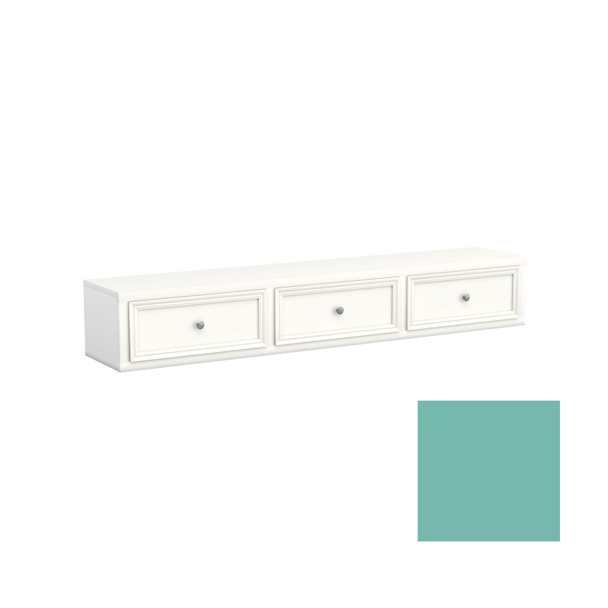 Neopolitan 3 Drawer Underbed Storage Unit - Tots to Teens Furniture