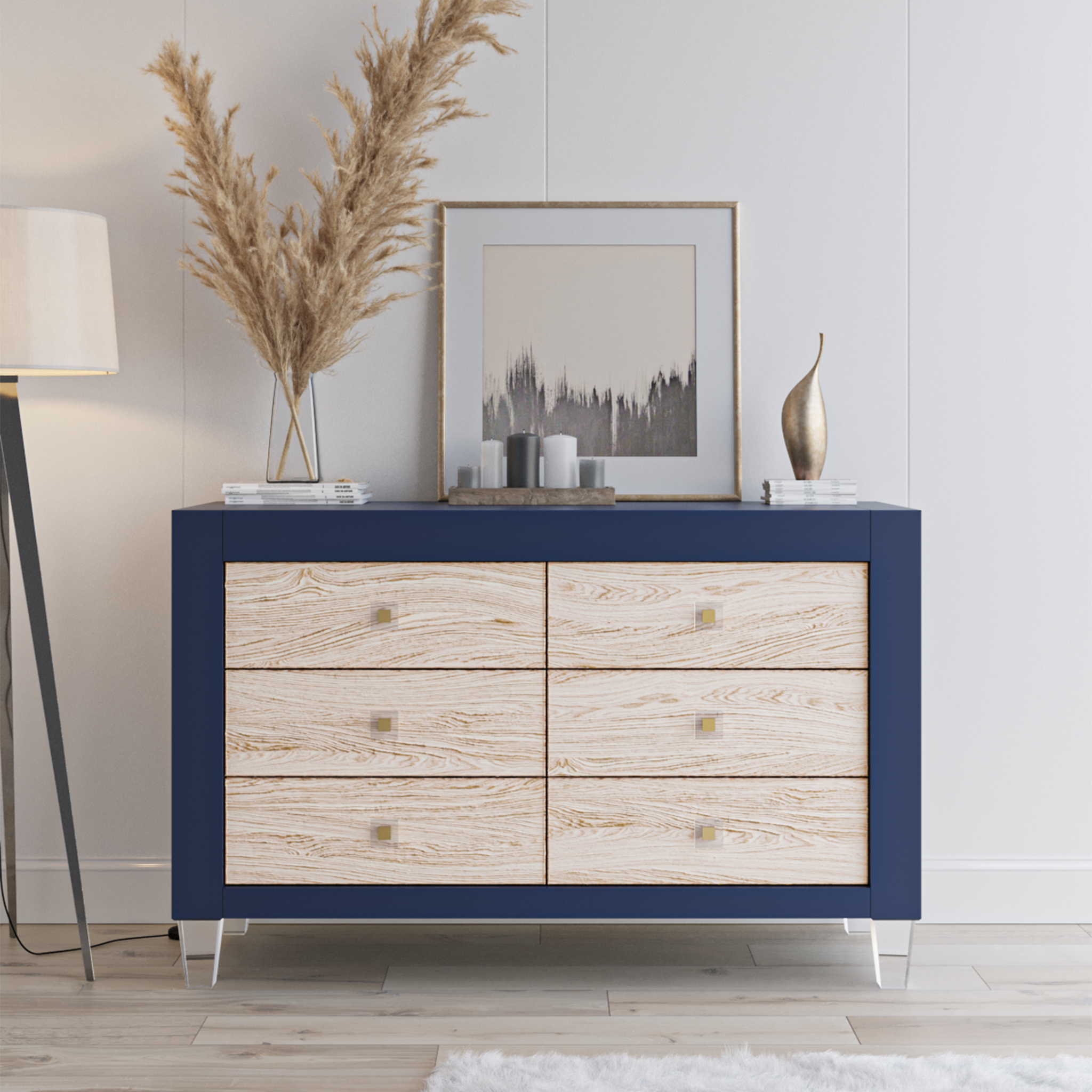 Millenario Double Dresser - Tots to Teens Furniture