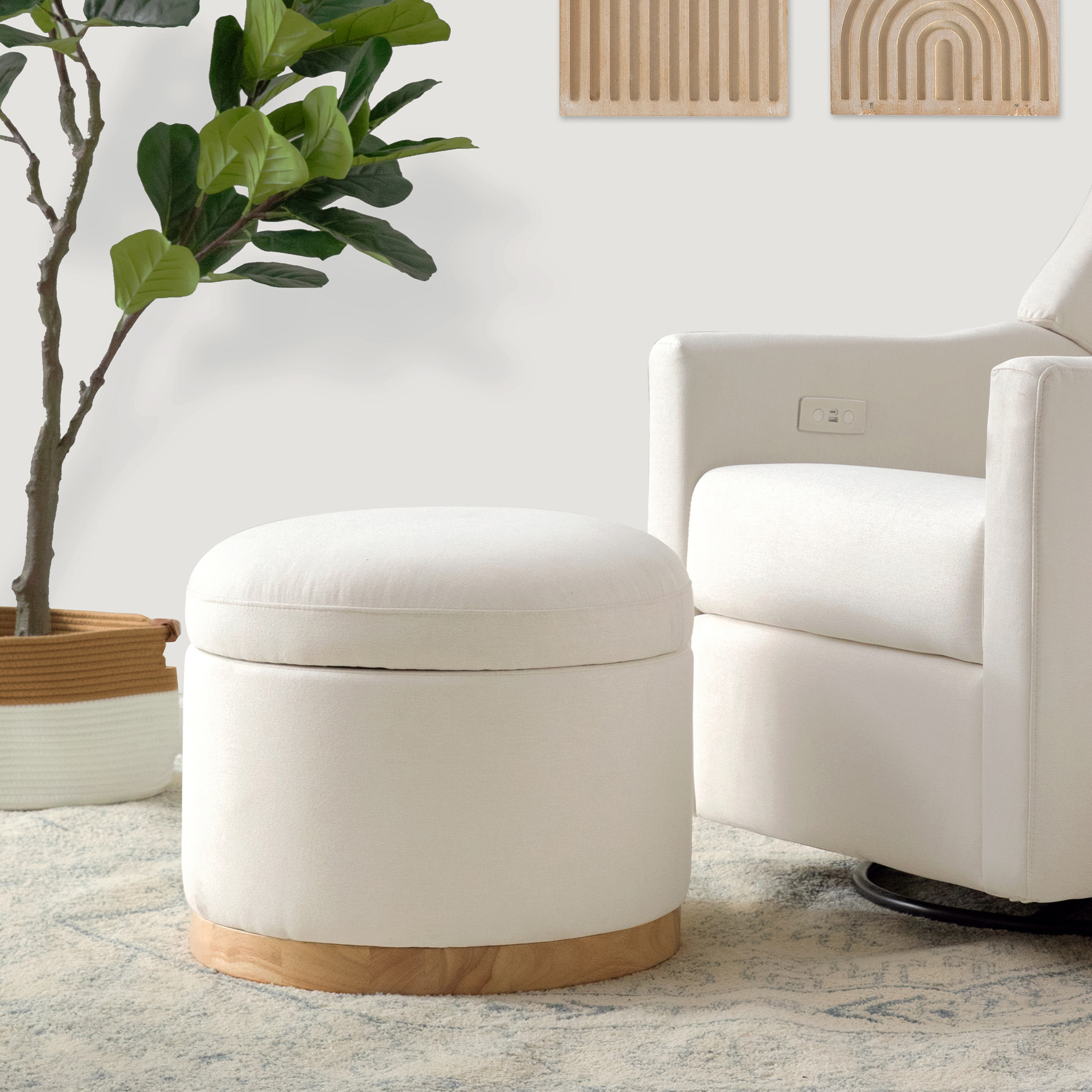 Naka Storage Ottoman - Tots to Teens Furniture