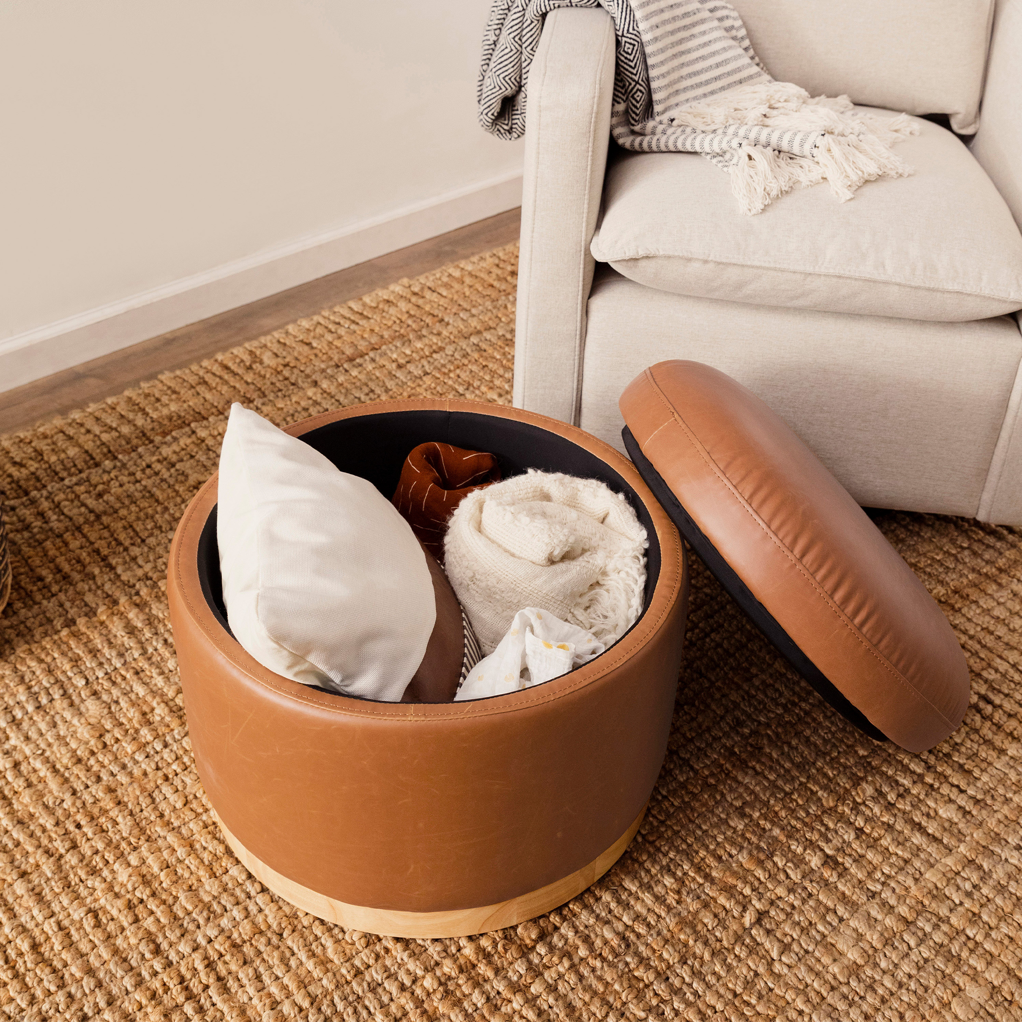 Naka Storage Ottoman - Tots to Teens Furniture