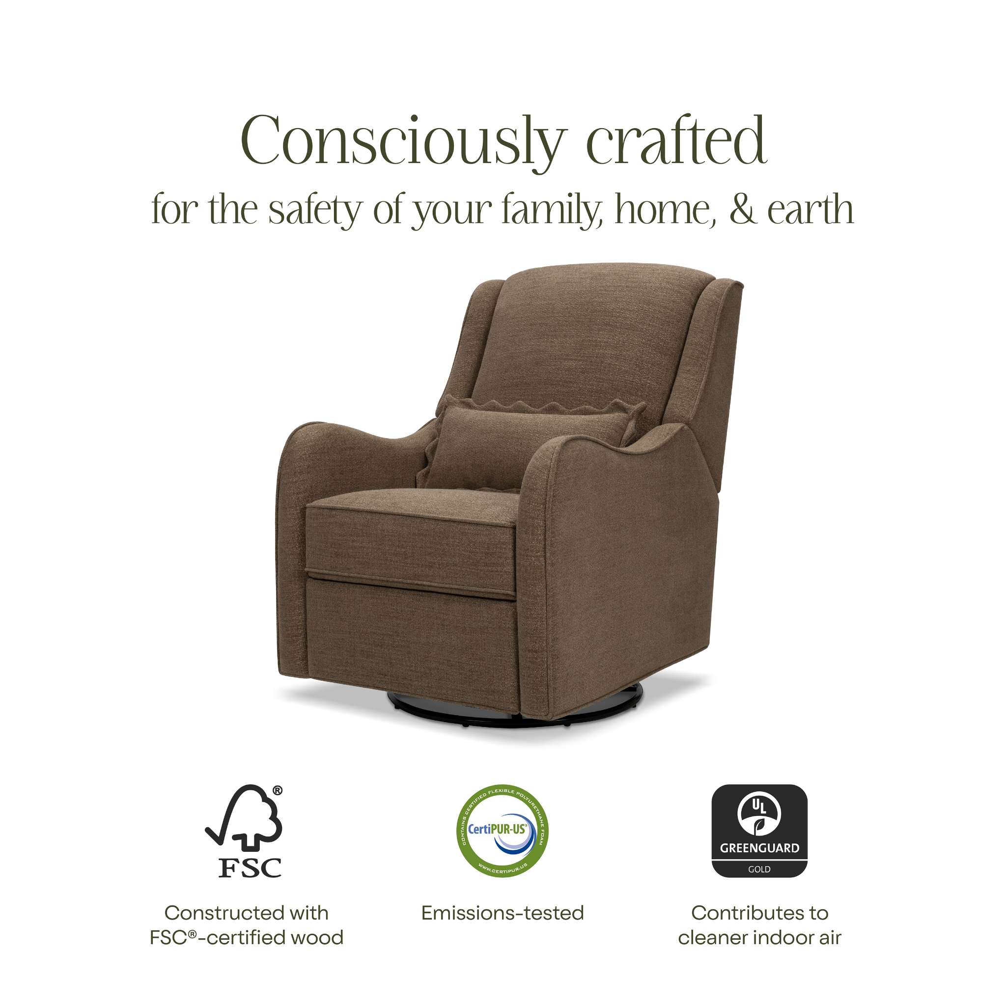 Devon Recliner & Swivel Glider - Tots to Teens Furniture