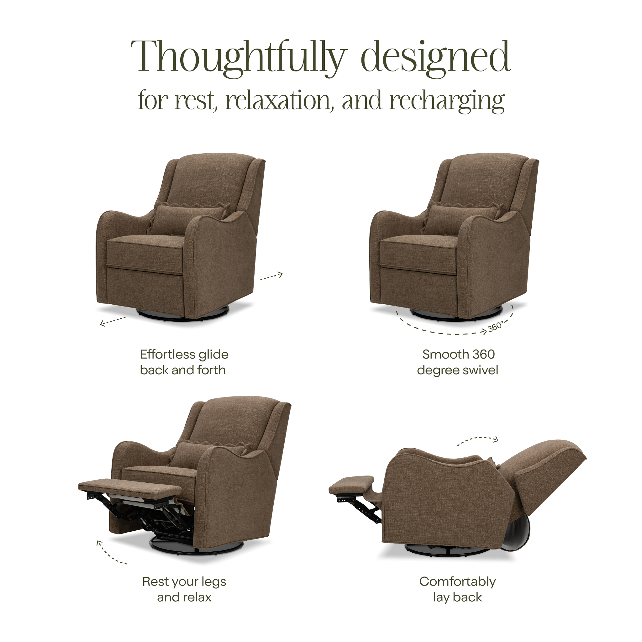 Devon Recliner & Swivel Glider - Tots to Teens Furniture