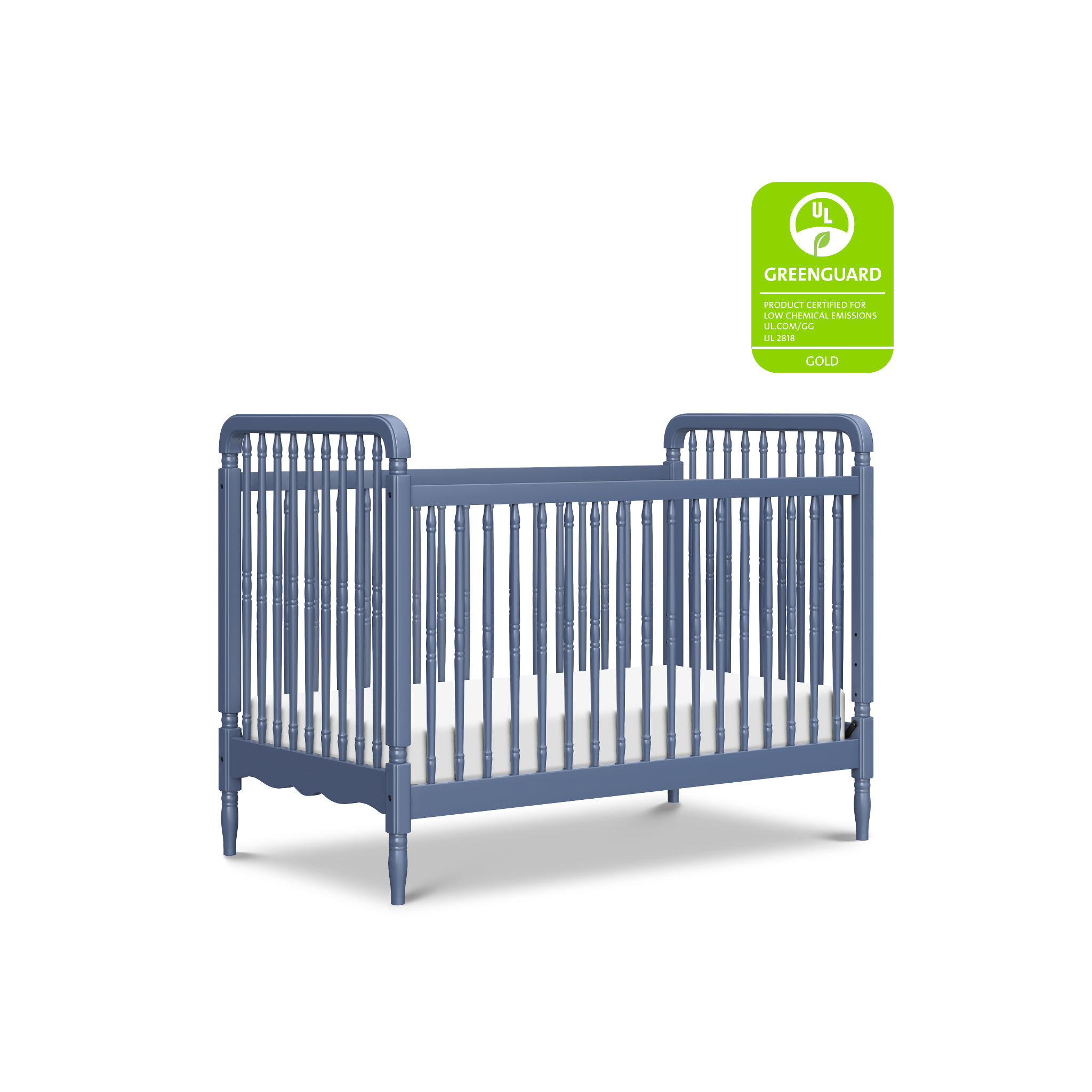 Liberty 3 in 1 Convertible Spindle Crib with Toddler Bed Conversion Kit - Tots to Teens Furniture