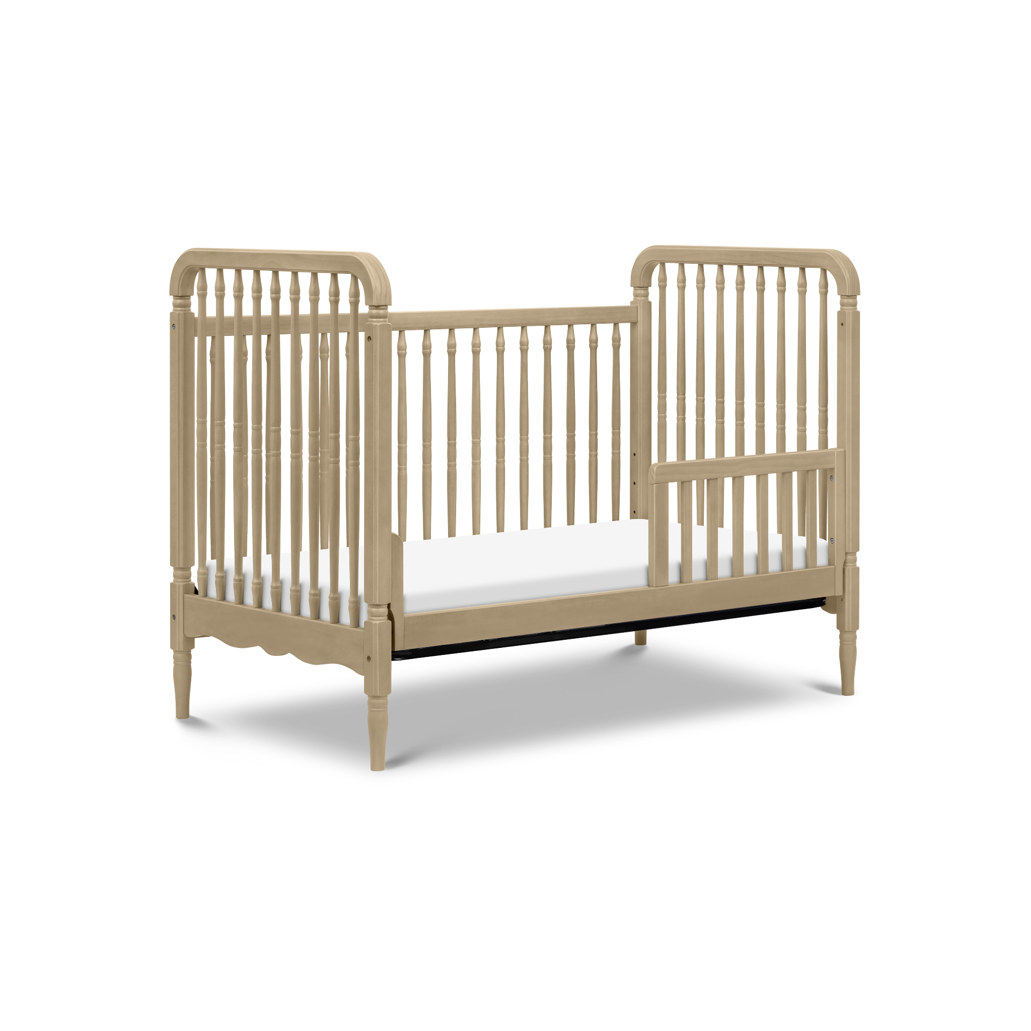 Liberty 3 in 1 Convertible Spindle Crib with Toddler Bed Conversion Kit - Tots to Teens Furniture