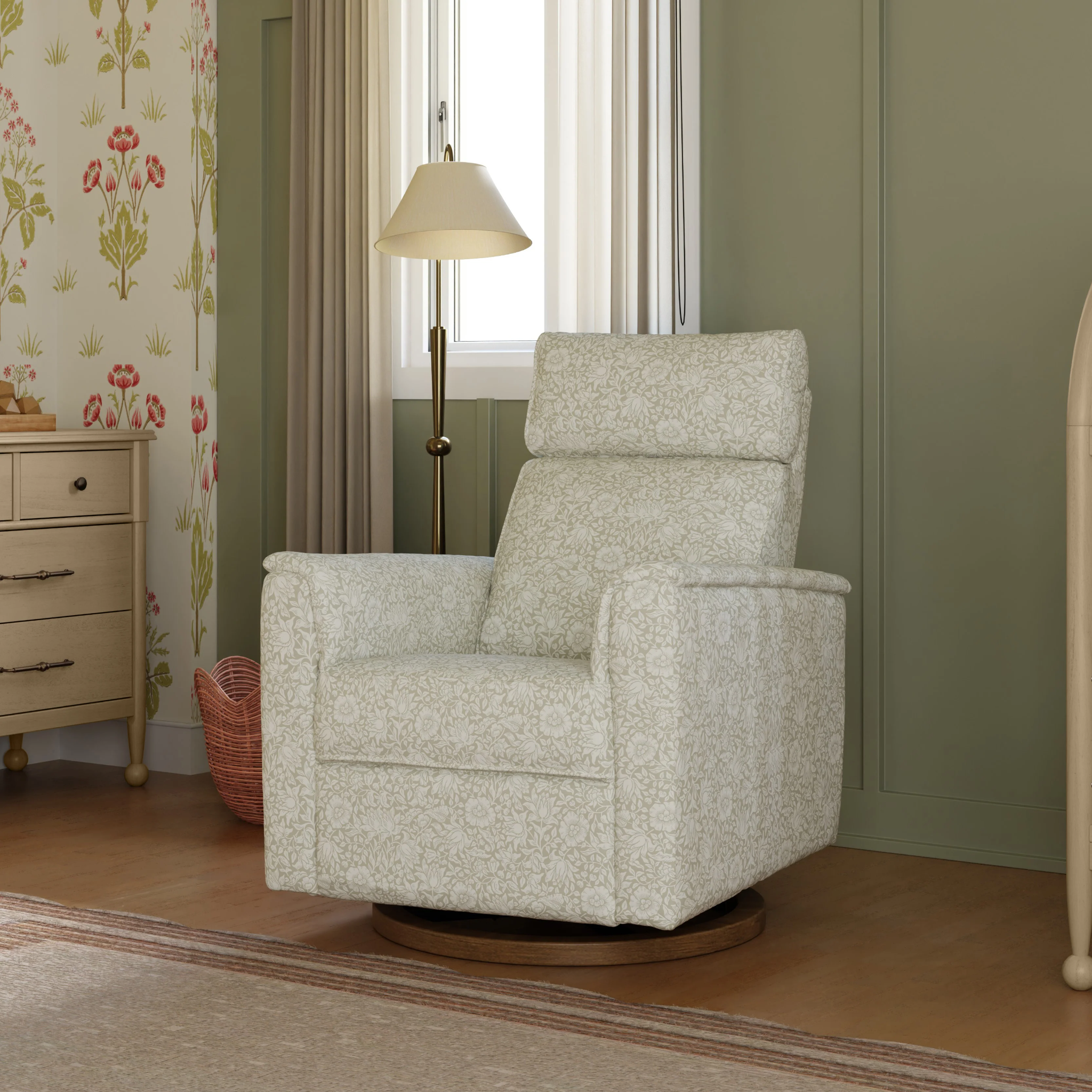Willa Plus Power Glider Recliner w/ Power Headrest - Tots to Teens Furniture