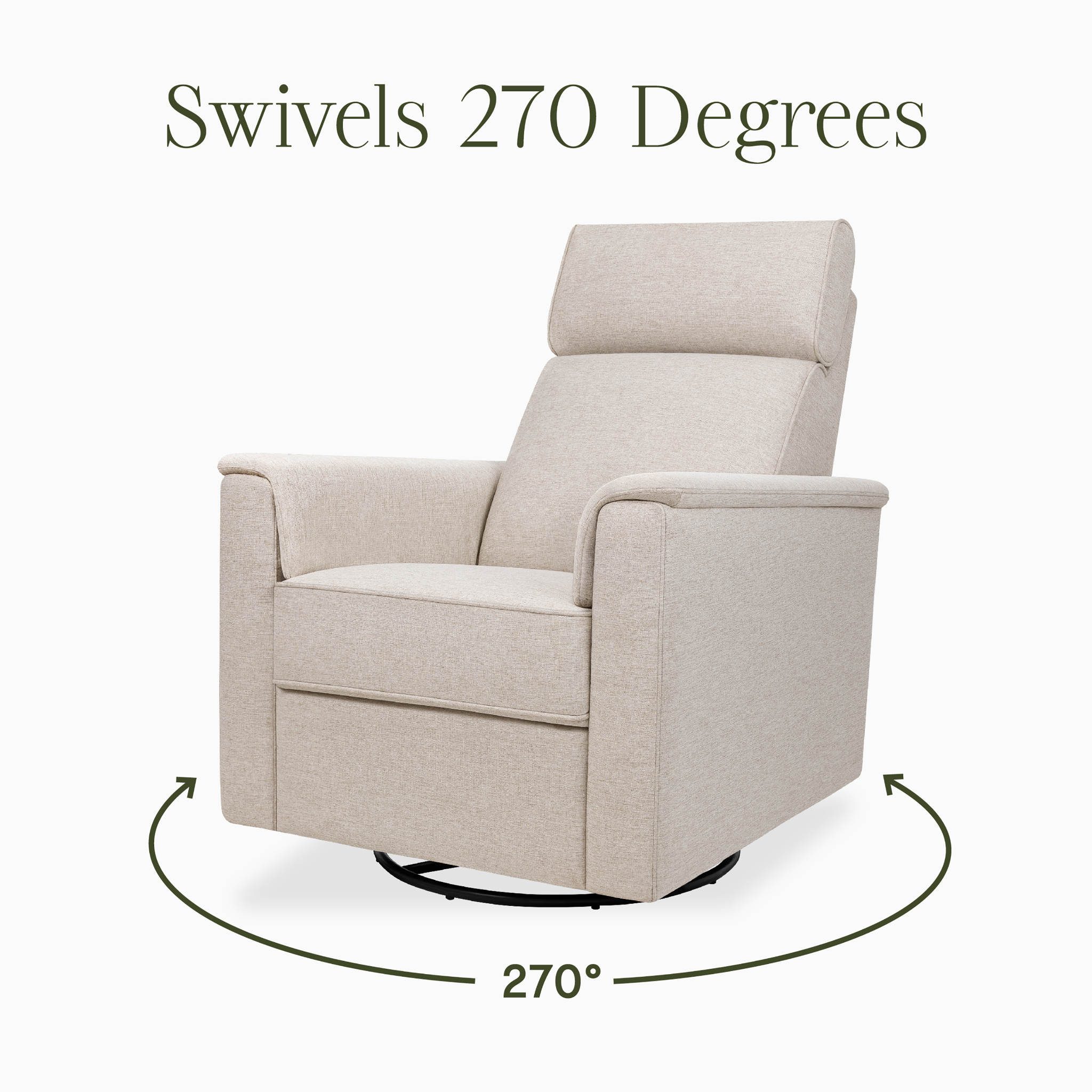 Willa Plus Power Glider Recliner w/ Power Headrest - Tots to Teens Furniture