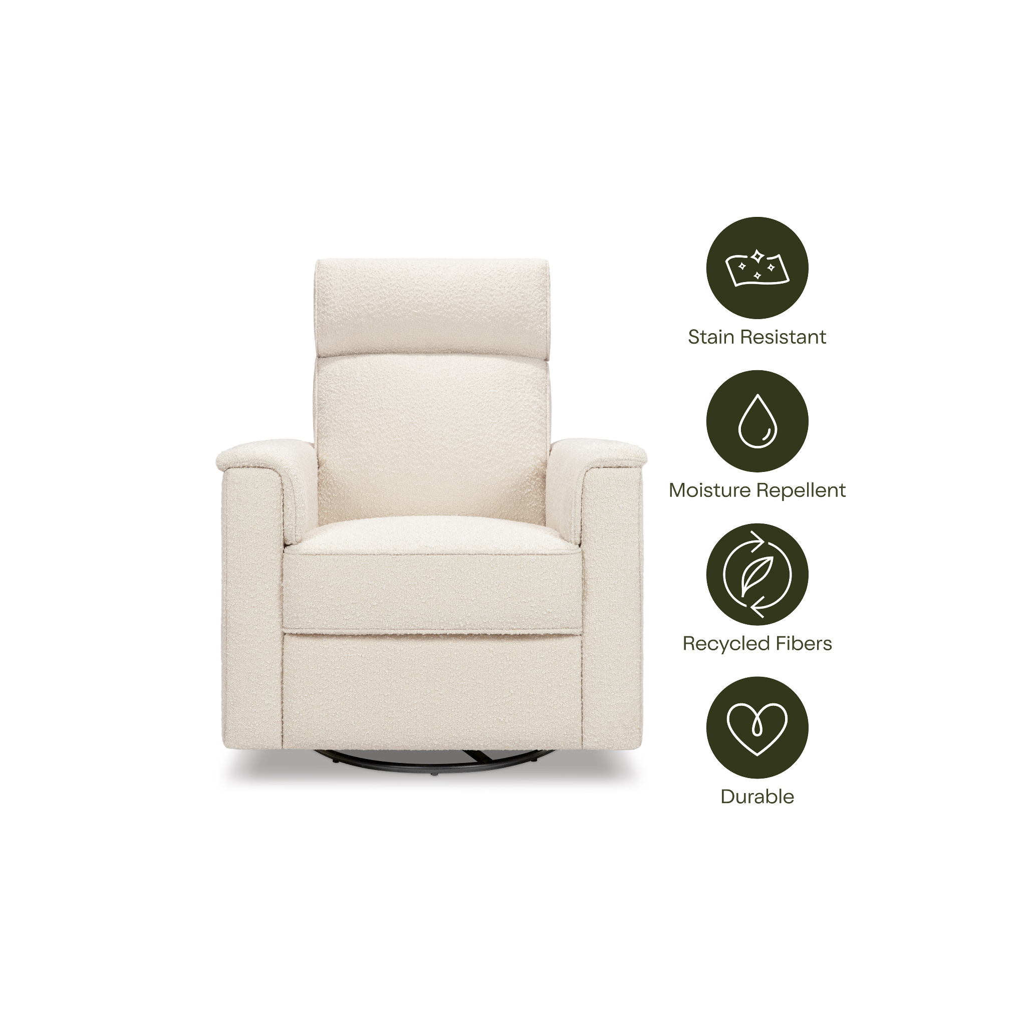 Willa Pro Power Recliner and Swivel Glider - Tots to Teens Furniture