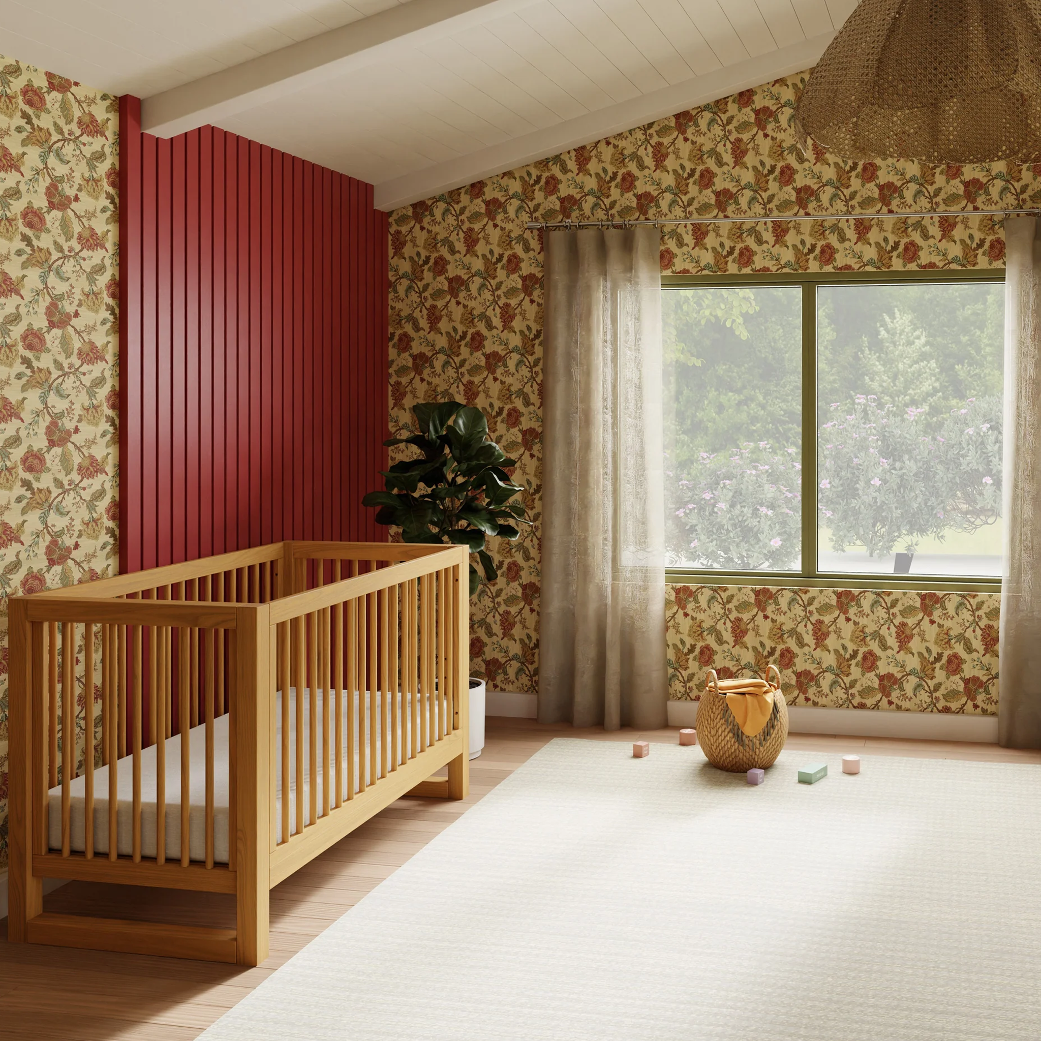 Nantucket 3 in 1 Convertible Crib with Toddler Bed Conversion Kit - Tots to Teens Furniture