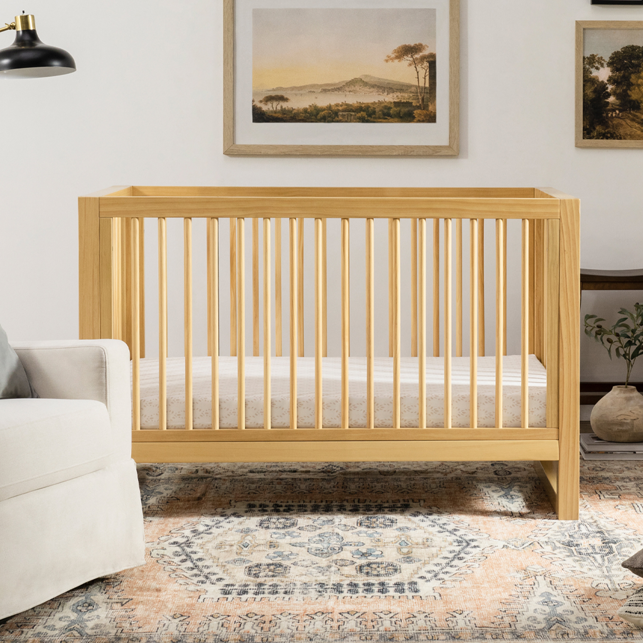 Nantucket 3 in 1 Convertible Crib with Toddler Bed Conversion Kit - Tots to Teens Furniture