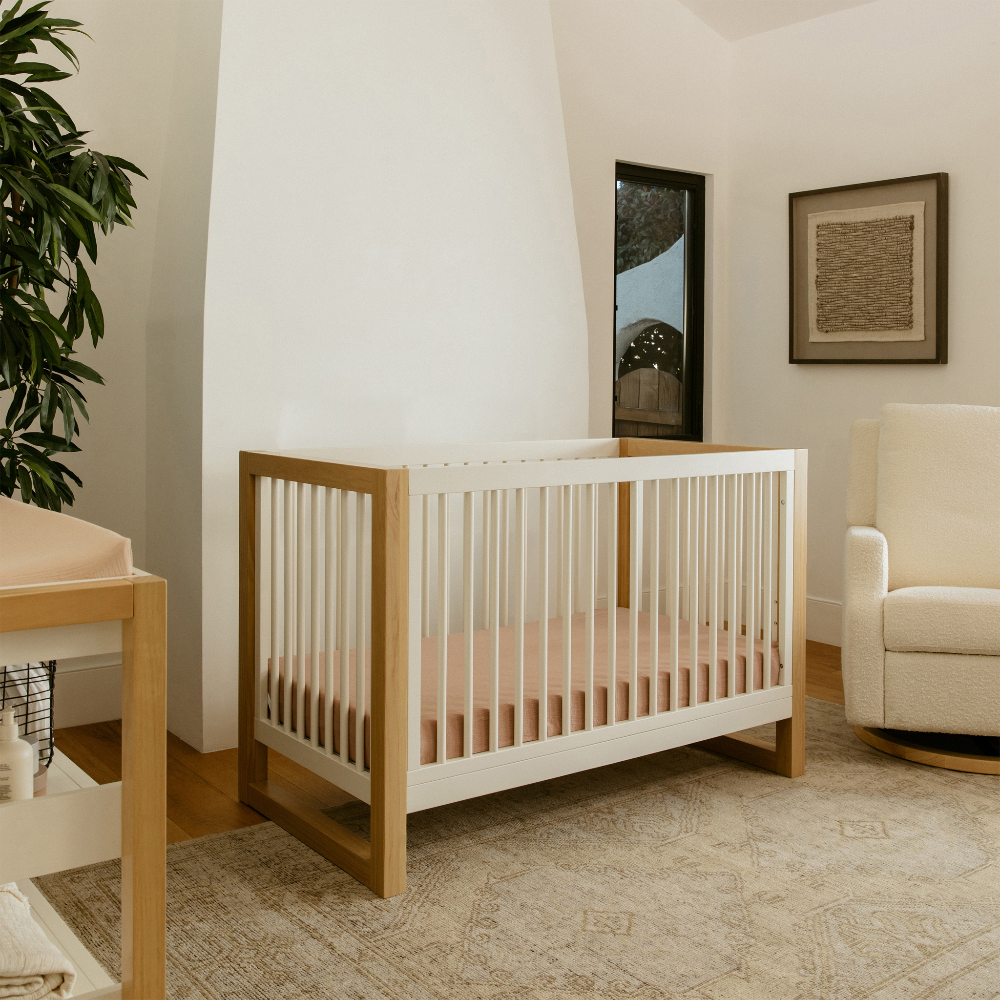 Nantucket 3 in 1 Convertible Crib with Toddler Bed Conversion Kit - Tots to Teens Furniture