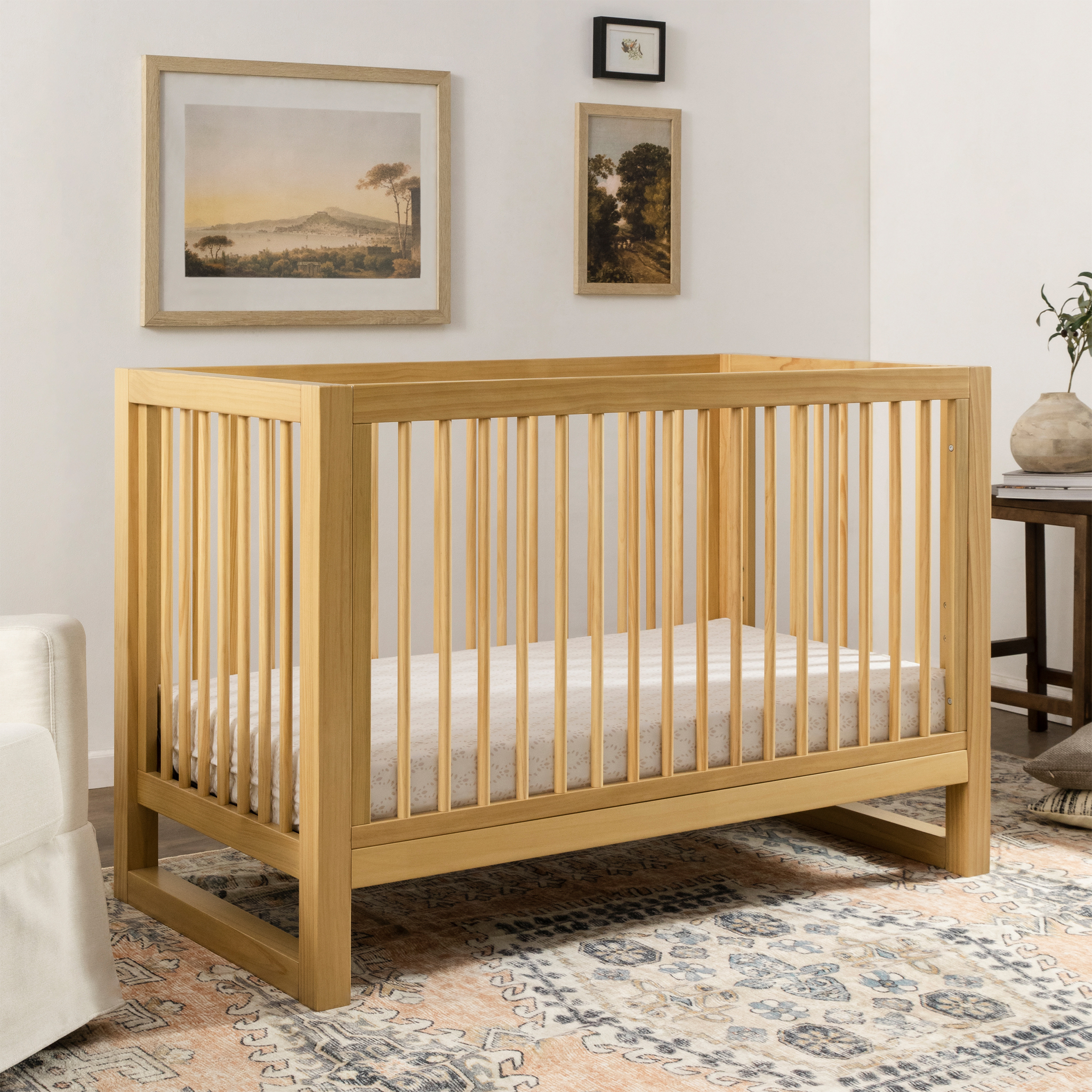 Nantucket 3 in 1 Convertible Crib with Toddler Bed Conversion Kit - Tots to Teens Furniture