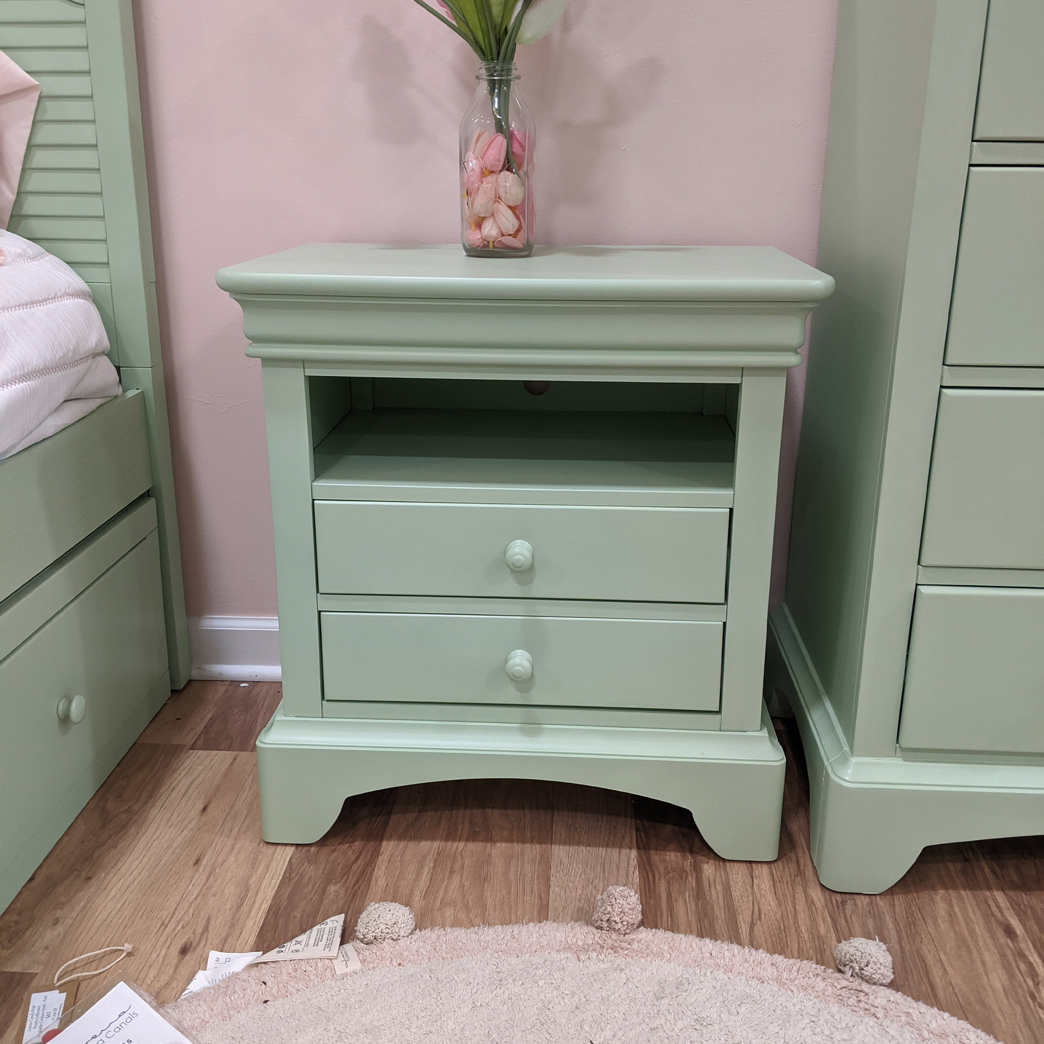 Neopolitan 2 Drawer Nightstand - Tots to Teens Furniture