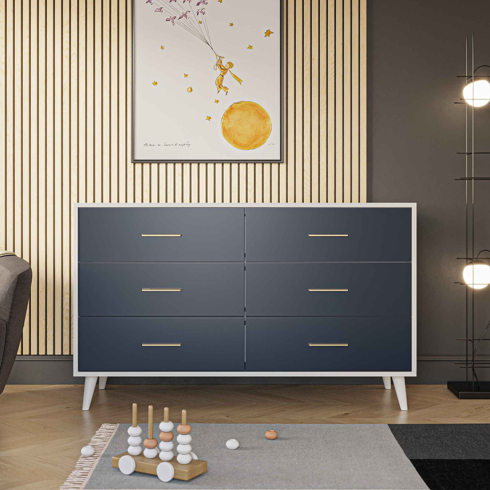 New York Double Dresser - Tots to Teens Furniture
