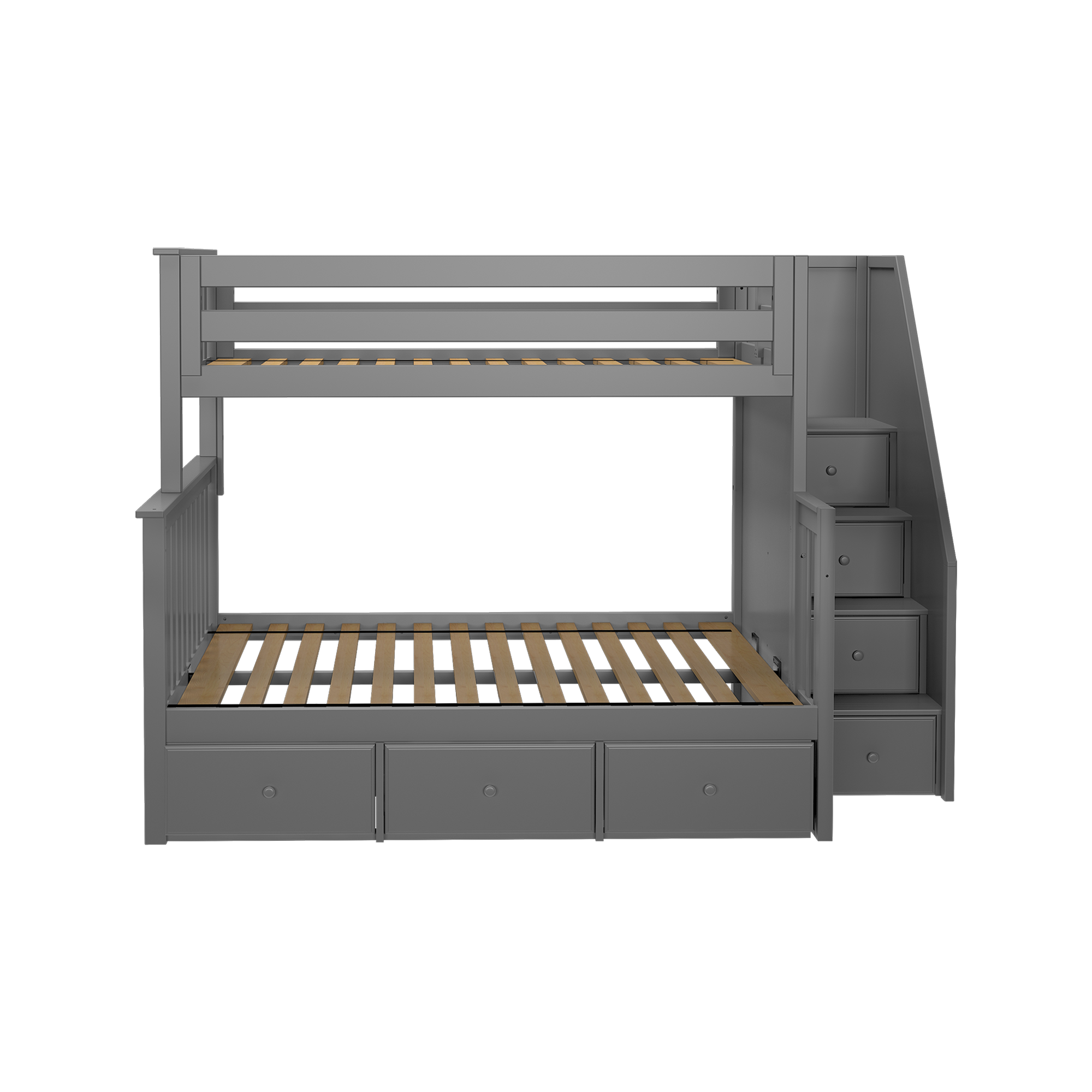 Newcastle - Twin/Full Bunk Bed w/ Staircase - Tots to Teens Furniture