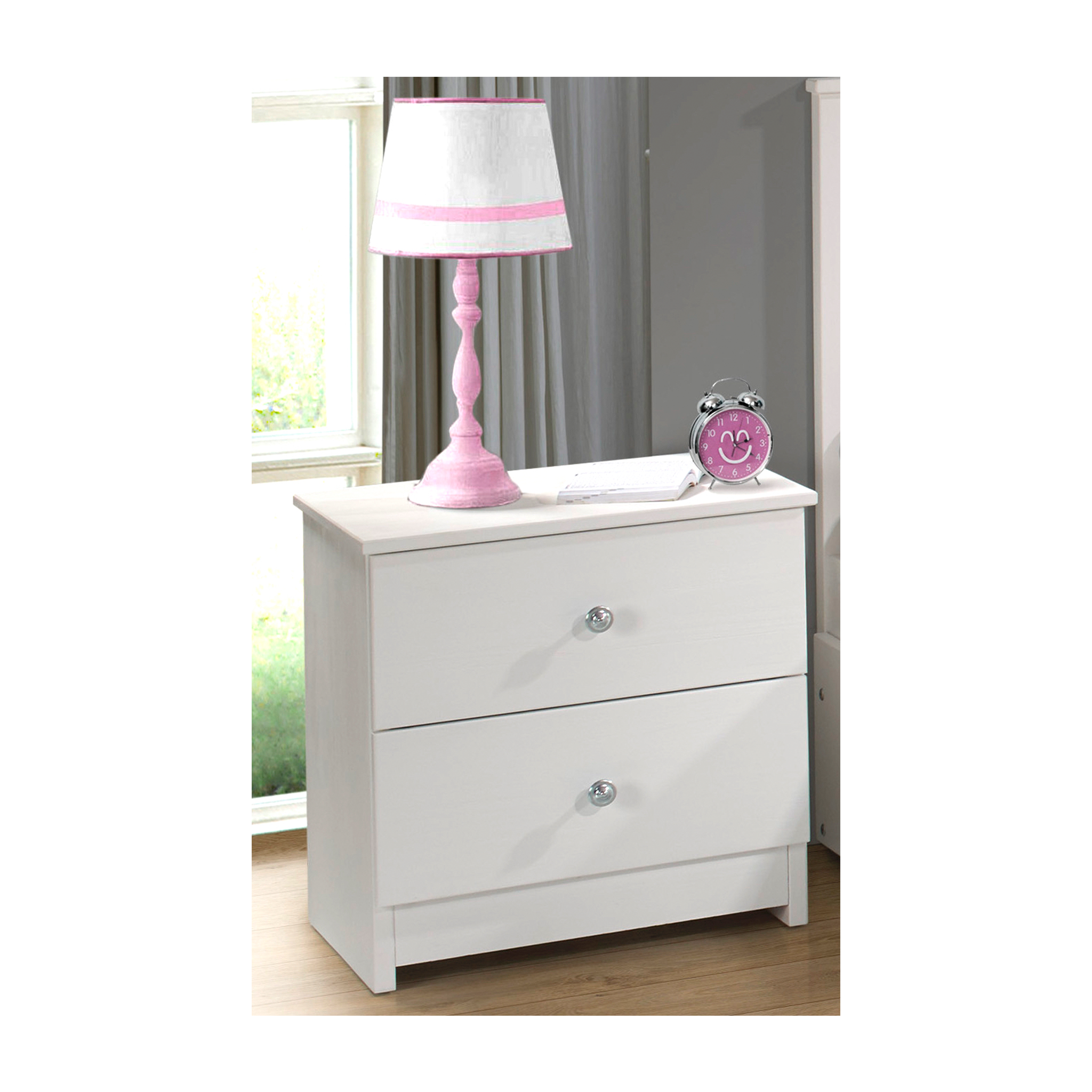 Wire Brushed 2 Drawer Nightstand - Tots to Teens Furniture