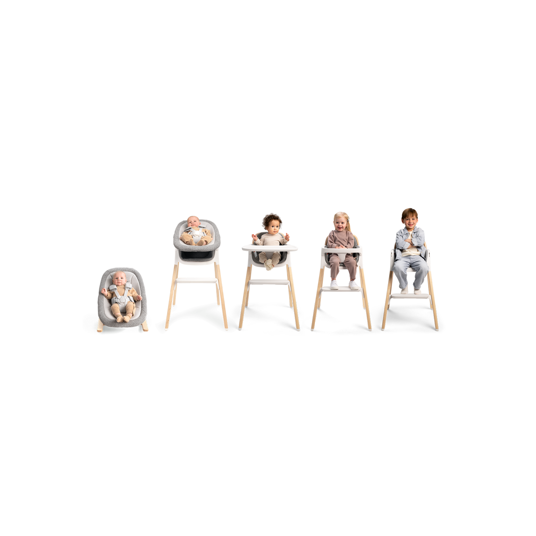 Bryn High Chair + Newborn Rocker Bundle - Tots to Teens Furniture