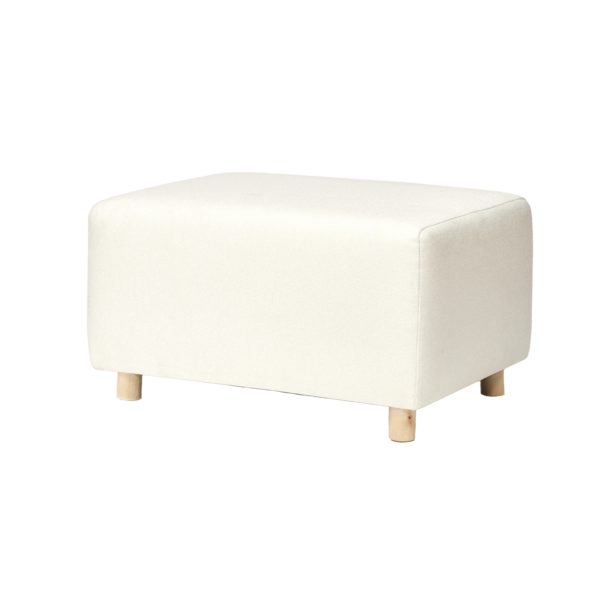Oilo Ollie Ottoman a Chair and a Half - Stationary Rectangle Ottoman With Wood Legs - Tots to Teens Furniture