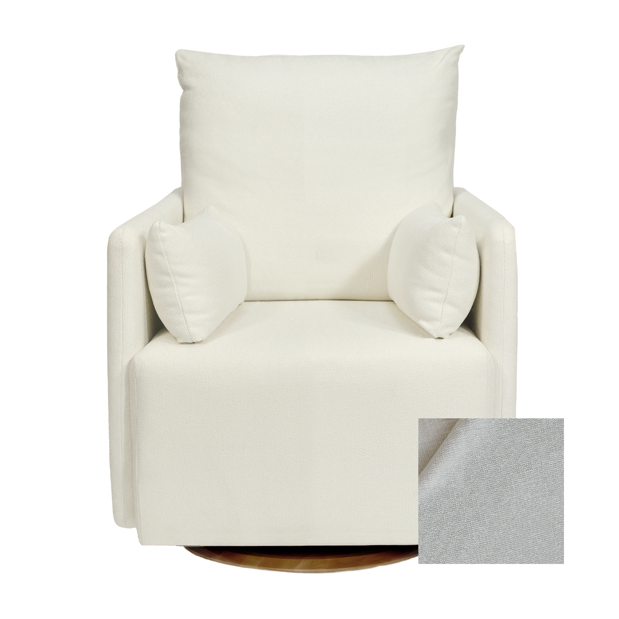 Oilo Ollie Standard Size - Swivel Nursery Glider with Back Recline Feature