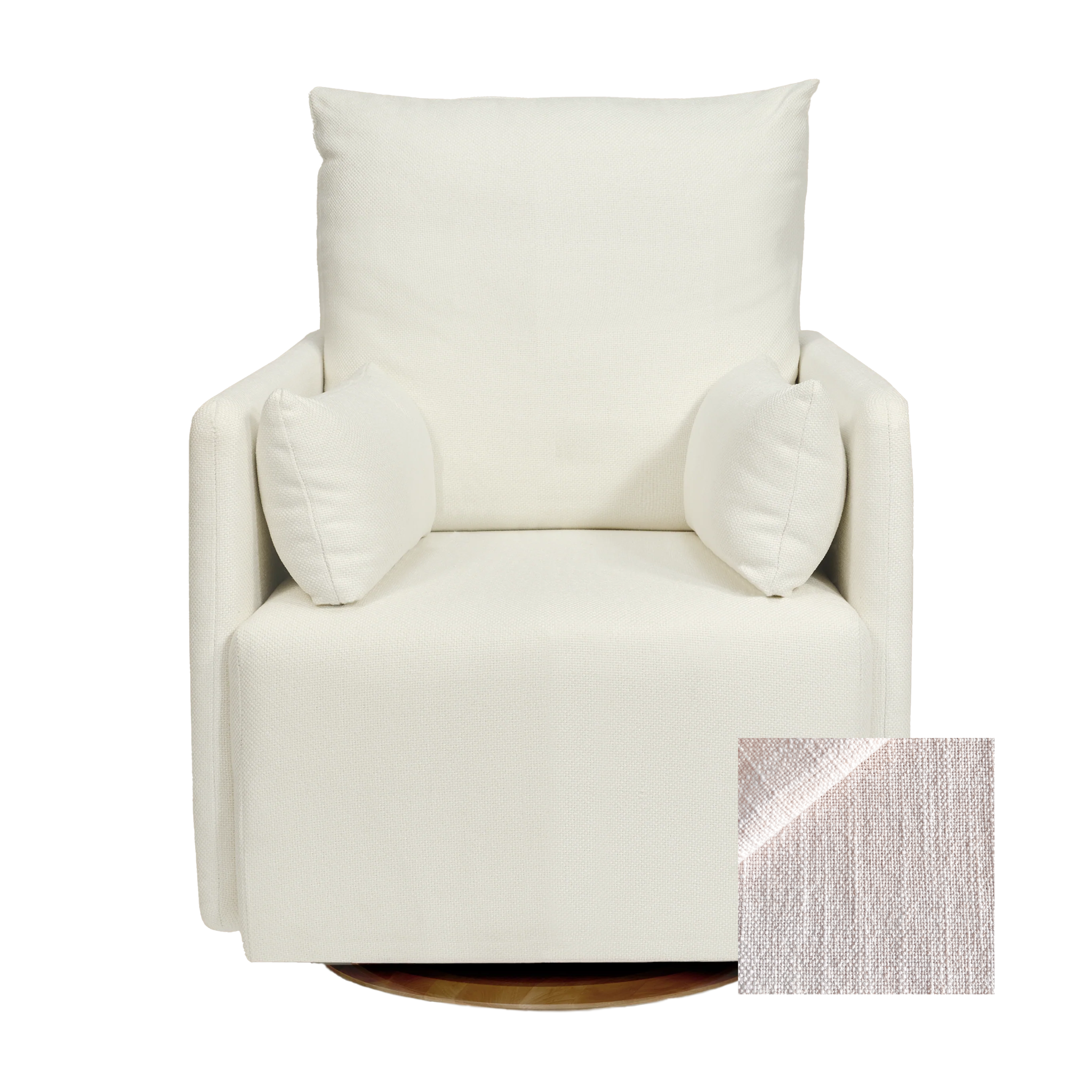 Oilo Ollie Standard Size - Swivel Nursery Glider with Back Recline Feature