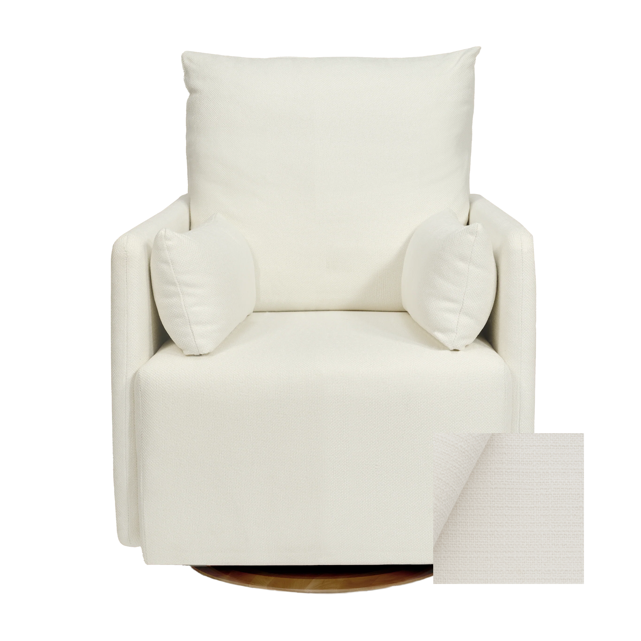 Oilo Ollie Standard Size - Swivel Nursery Glider with Back Recline Feature