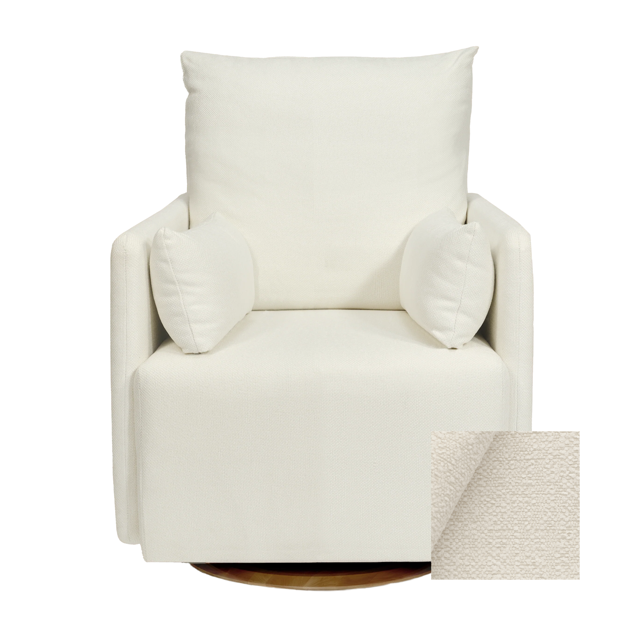 Oilo Ollie Standard Size - Swivel Nursery Glider with Back Recline Feature