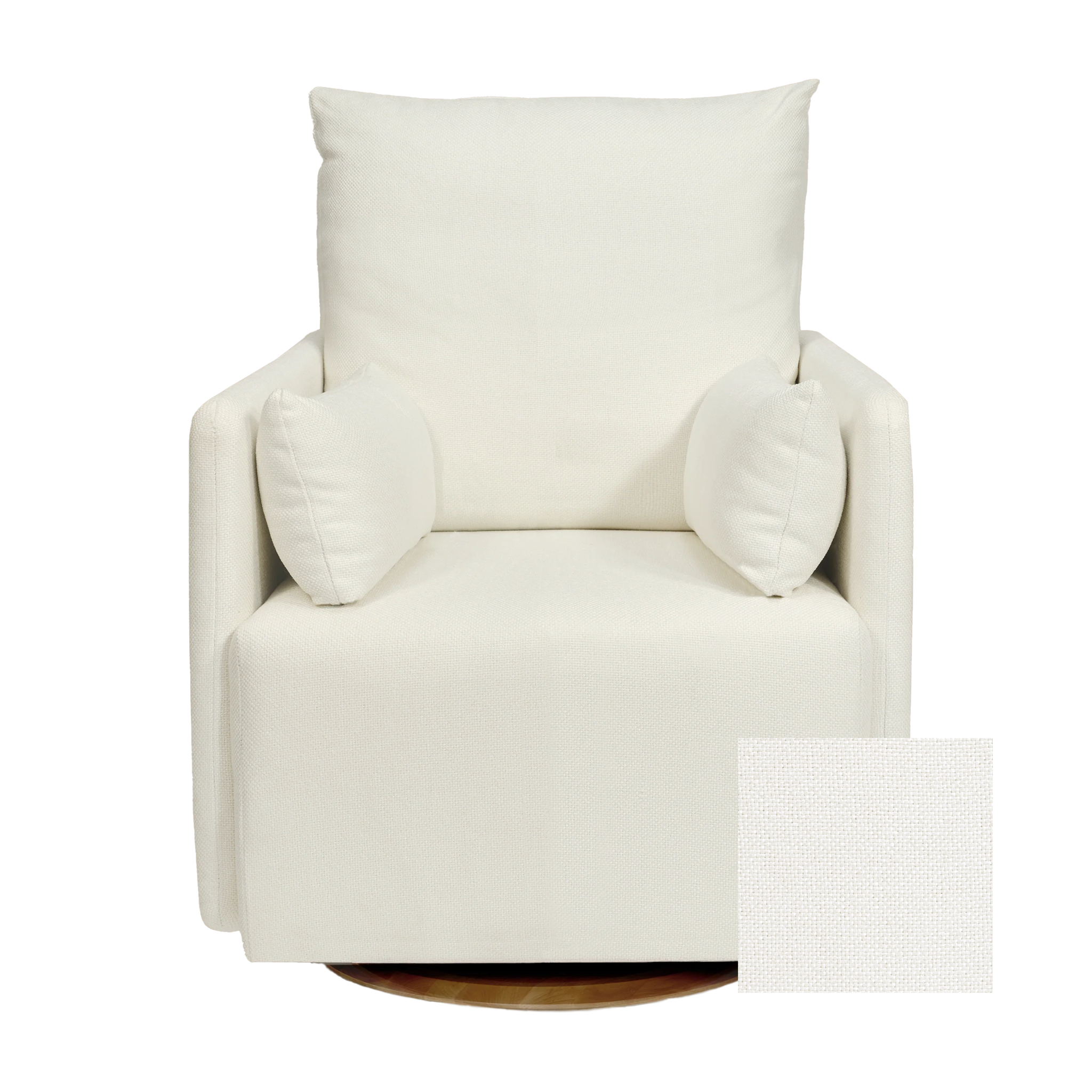 Oilo Ollie Standard Size - Swivel Nursery Glider with Back Recline Feature