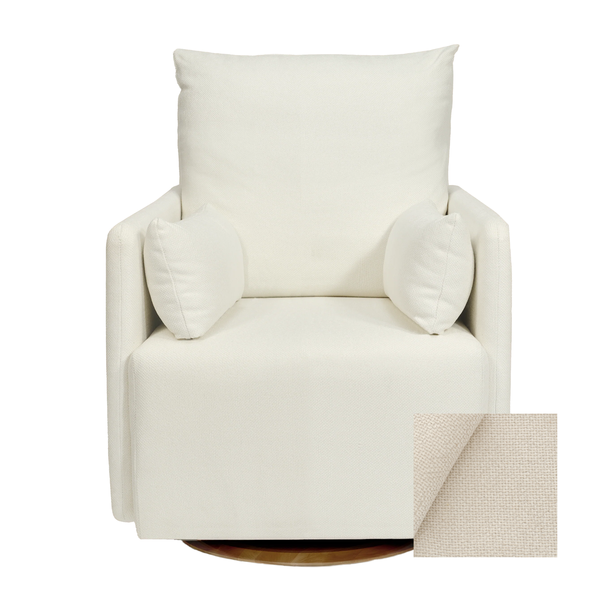 Oilo Ollie Standard Size - Swivel Nursery Glider with Back Recline Feature