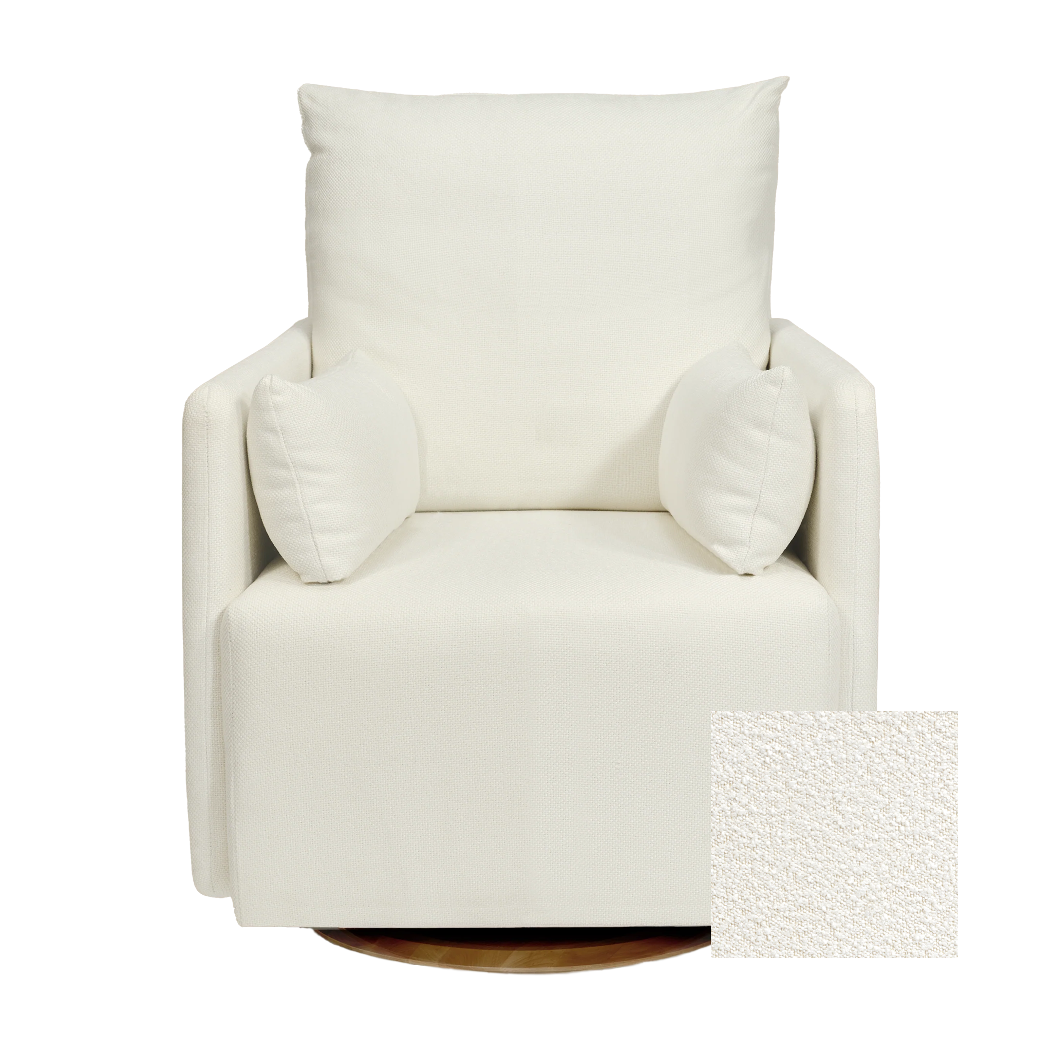 Oilo Ollie Standard Size - Swivel Nursery Glider with Back Recline Feature