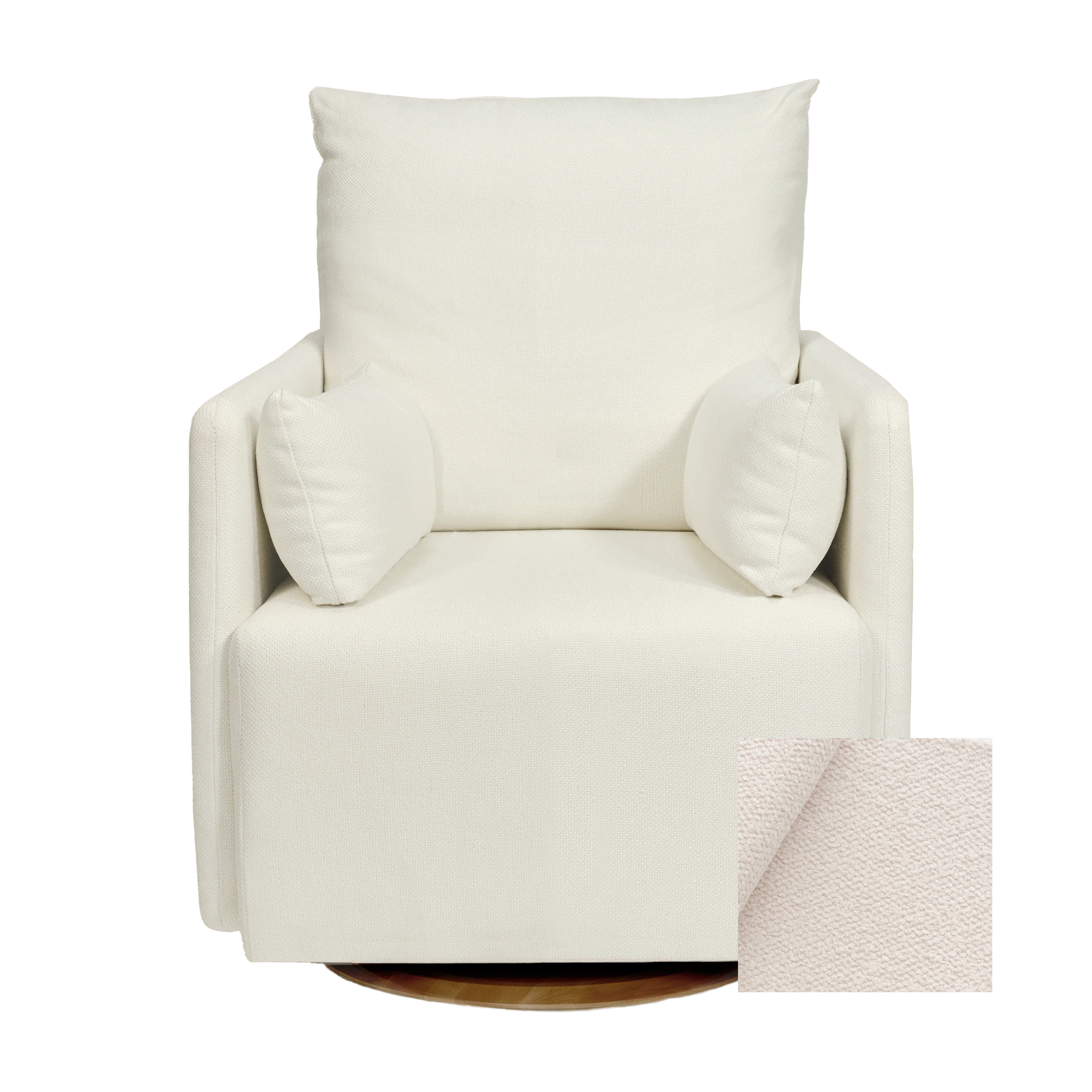 Oilo Ollie Standard Size - Swivel Nursery Glider with Back Recline Feature