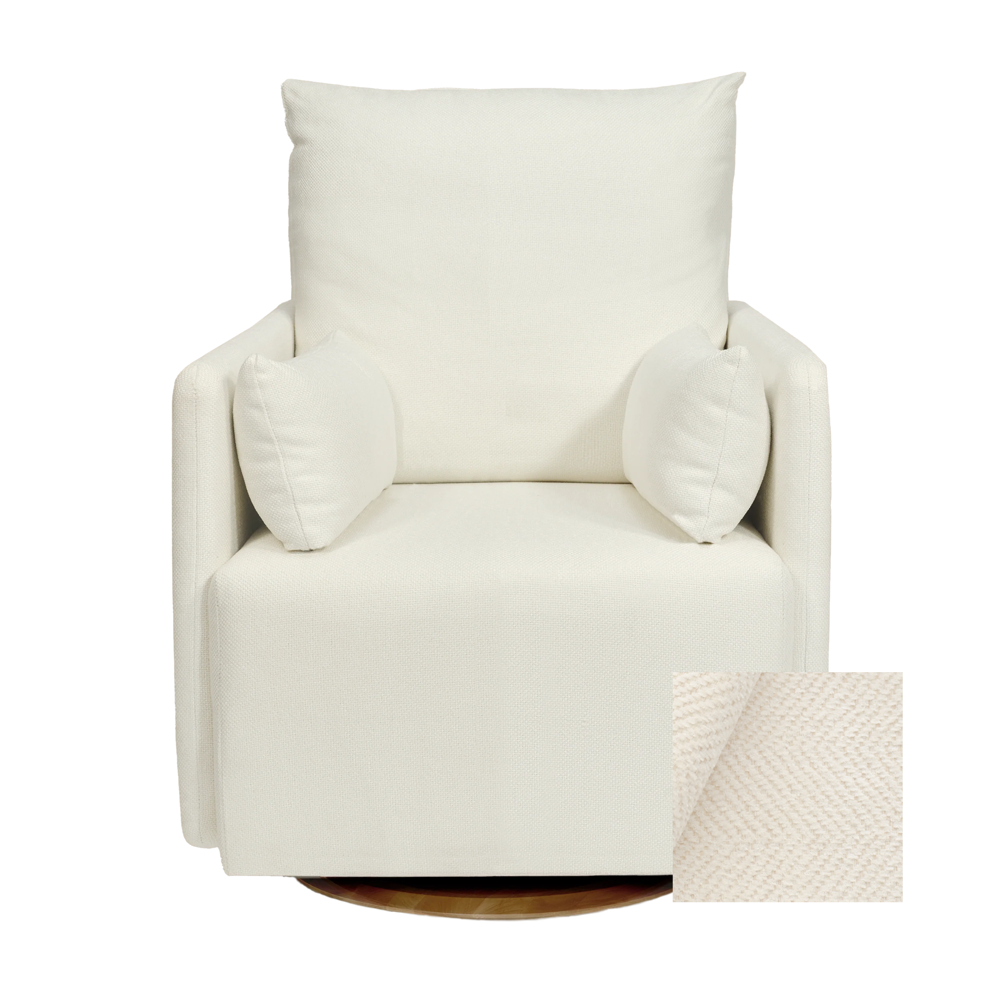 Oilo Ollie Standard Size - Swivel Nursery Glider with Back Recline Feature