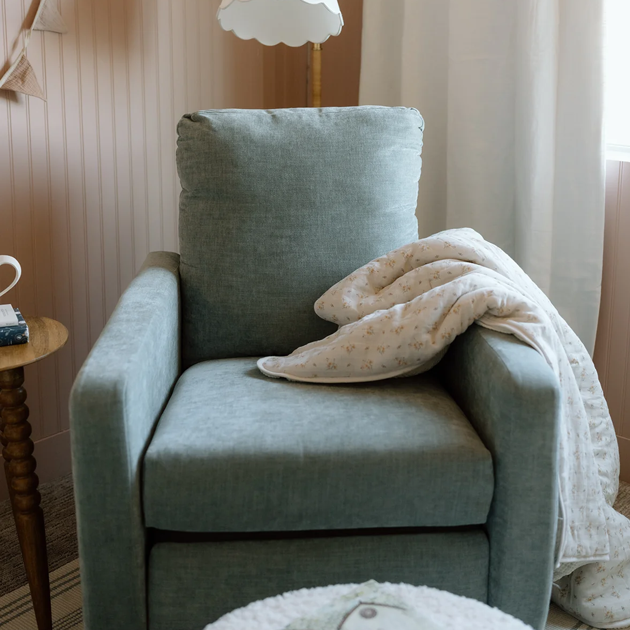 Oilo Drew Gliding Swivel Nursery Recliner - Tots to Teens Furniture