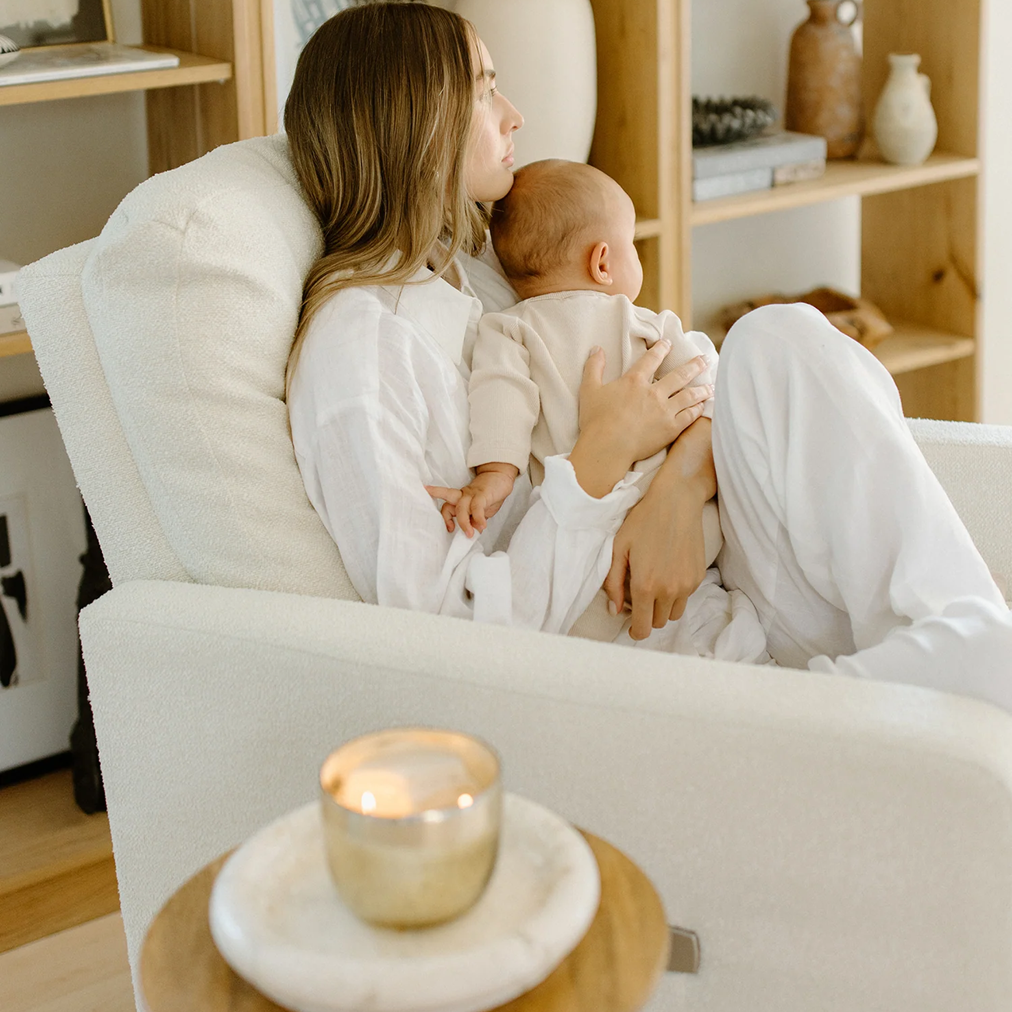 Oilo Drew Gliding Swivel Nursery Recliner - Tots to Teens Furniture