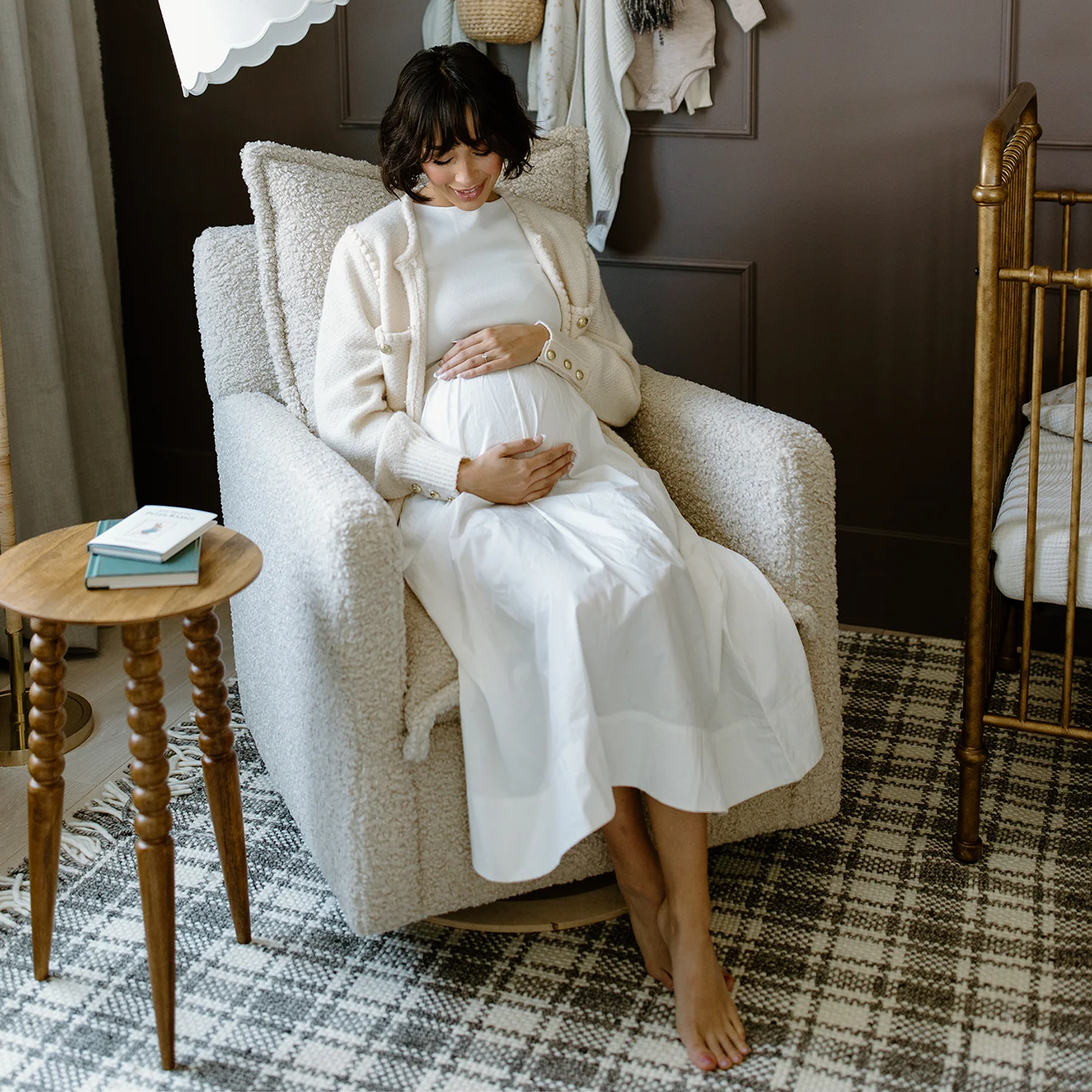 Oilo Nola Swivel Nursery Glider - Tots to Teens Furniture