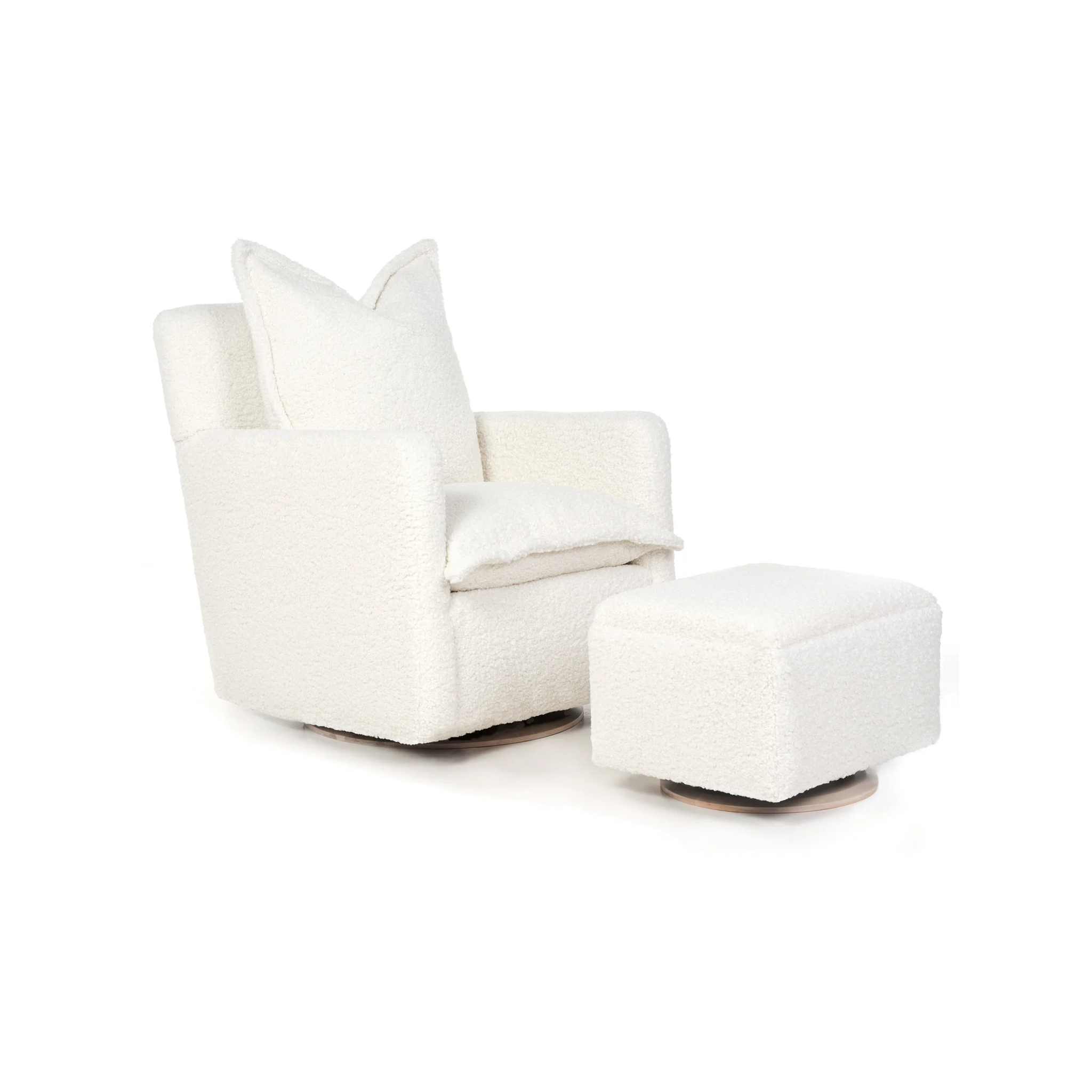 Oilo Nola Swivel Nursery Glider - Tots to Teens Furniture