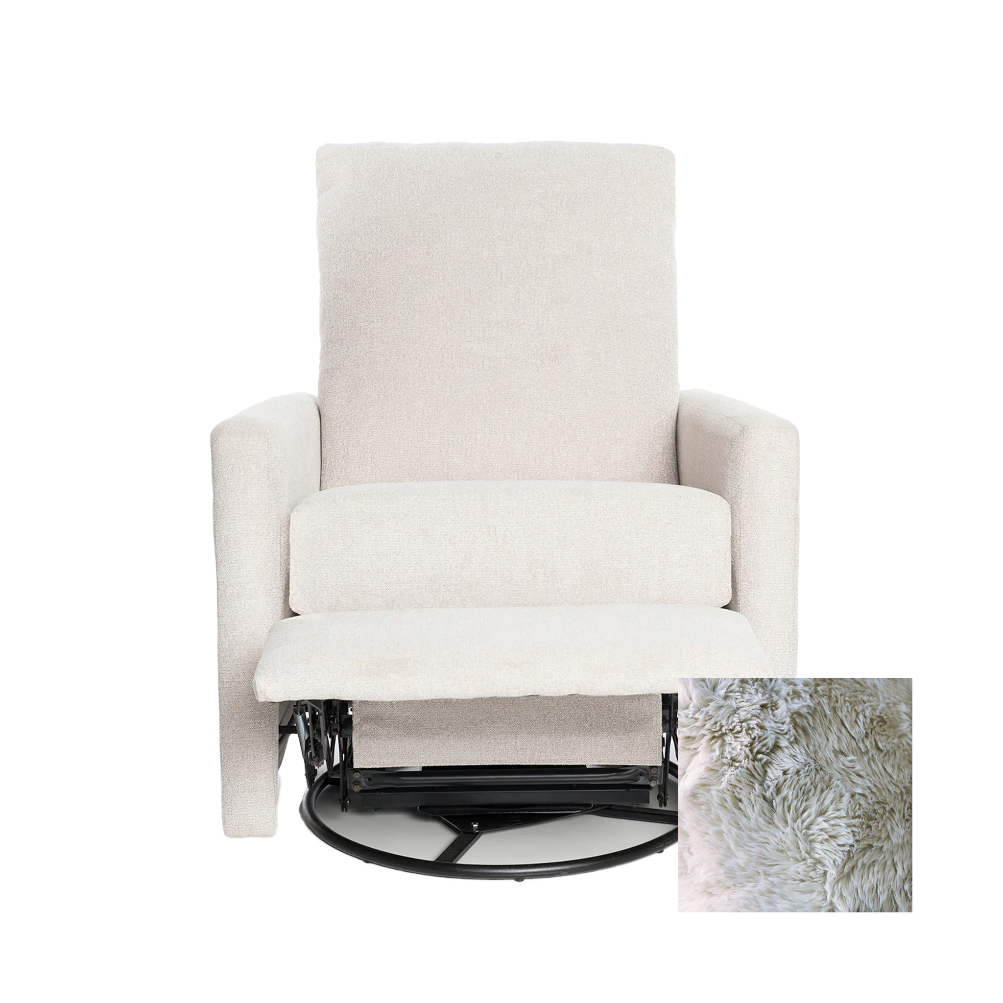 Oilo Drew Gliding Swivel Nursery Recliner - Tots to Teens Furniture