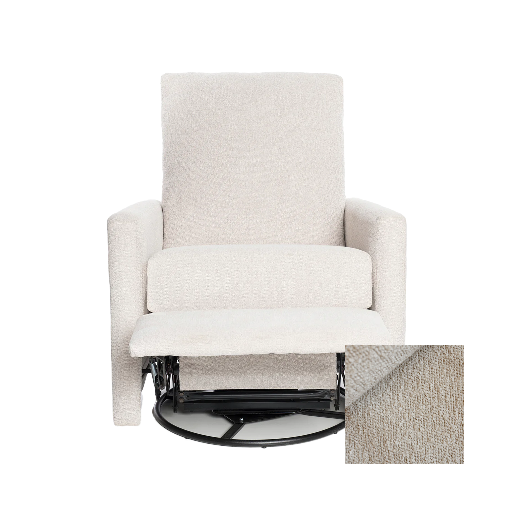 Oilo Drew Gliding Swivel Nursery Recliner - Tots to Teens Furniture