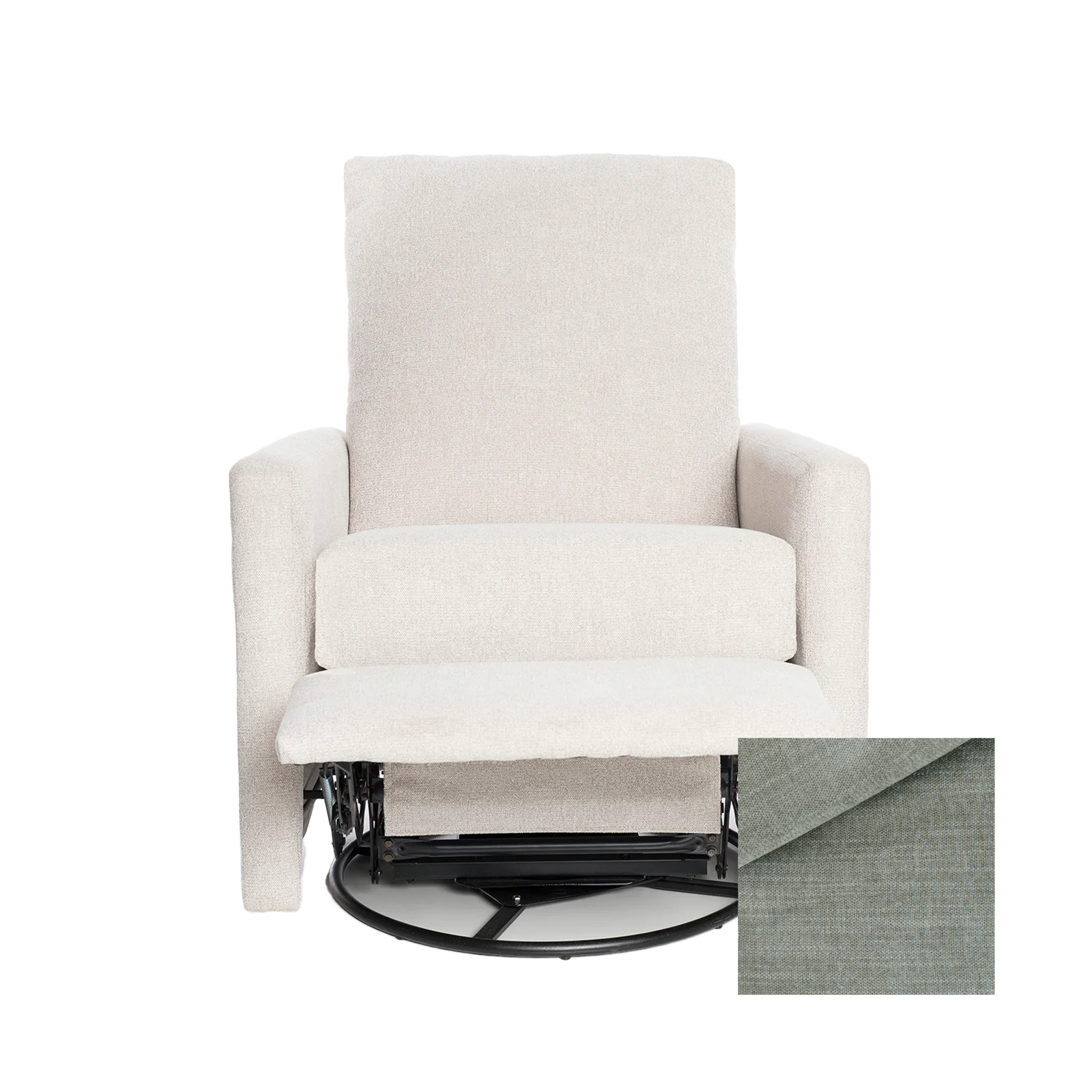 Oilo Drew Gliding Swivel Nursery Recliner - Tots to Teens Furniture