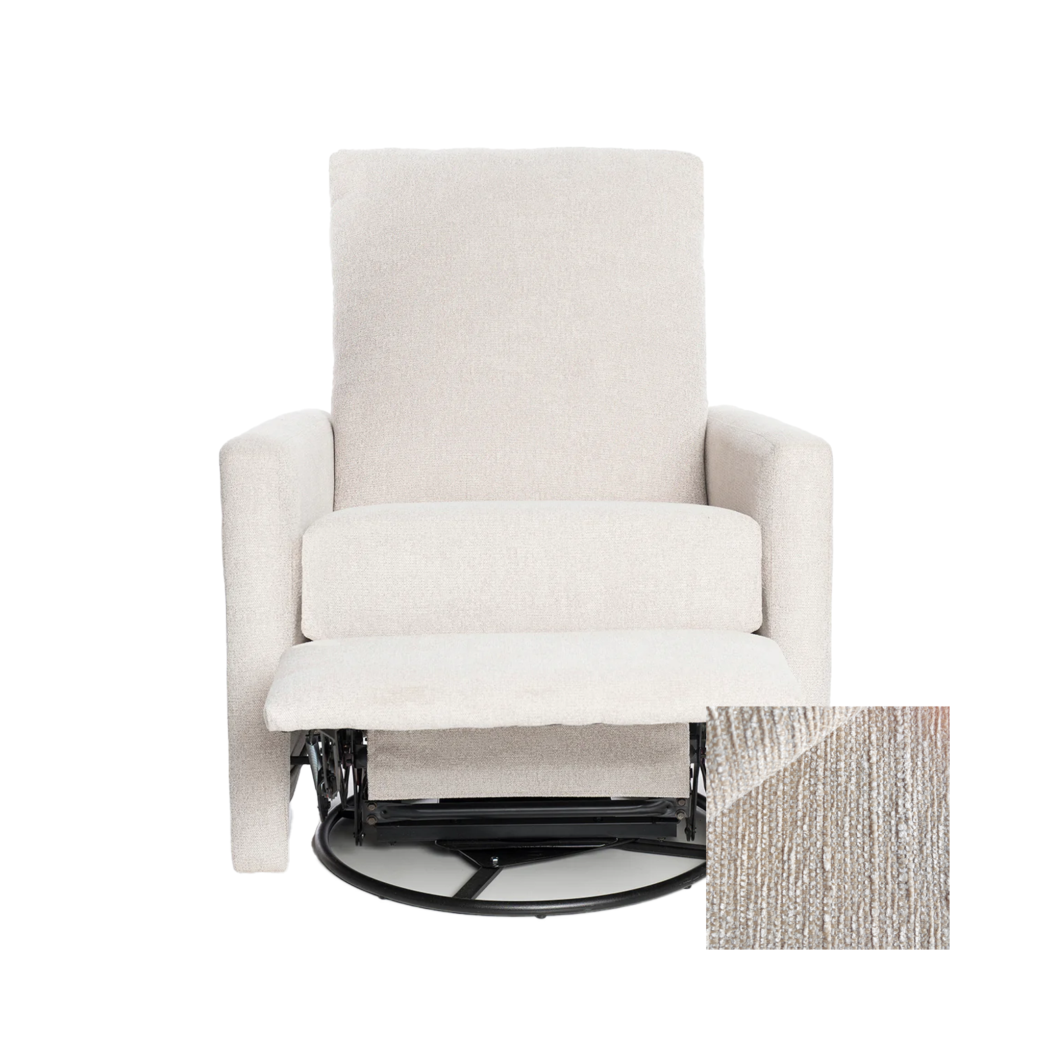 Oilo Drew Gliding Swivel Nursery Recliner - Tots to Teens Furniture