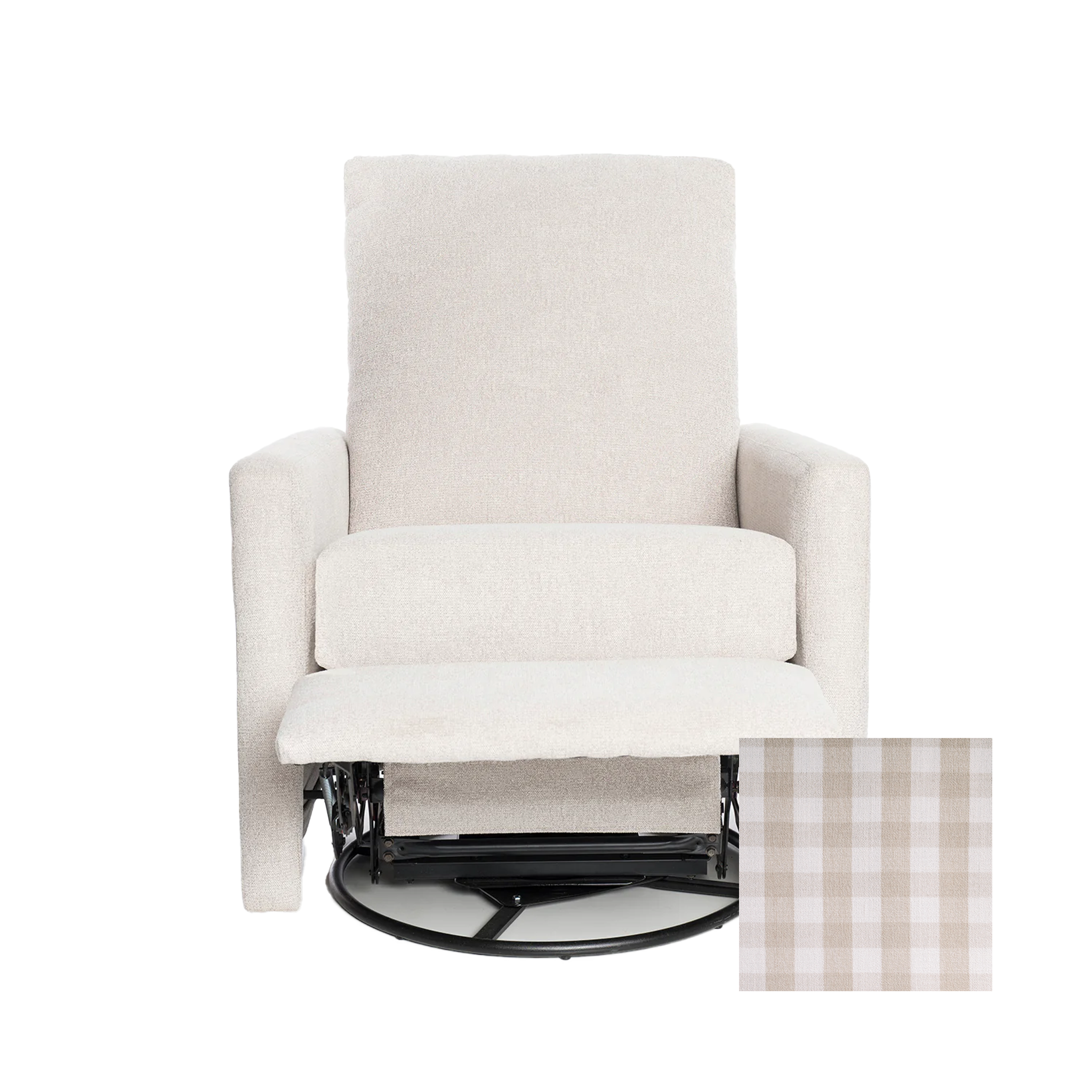 Oilo Drew Gliding Swivel Nursery Recliner - Tots to Teens Furniture