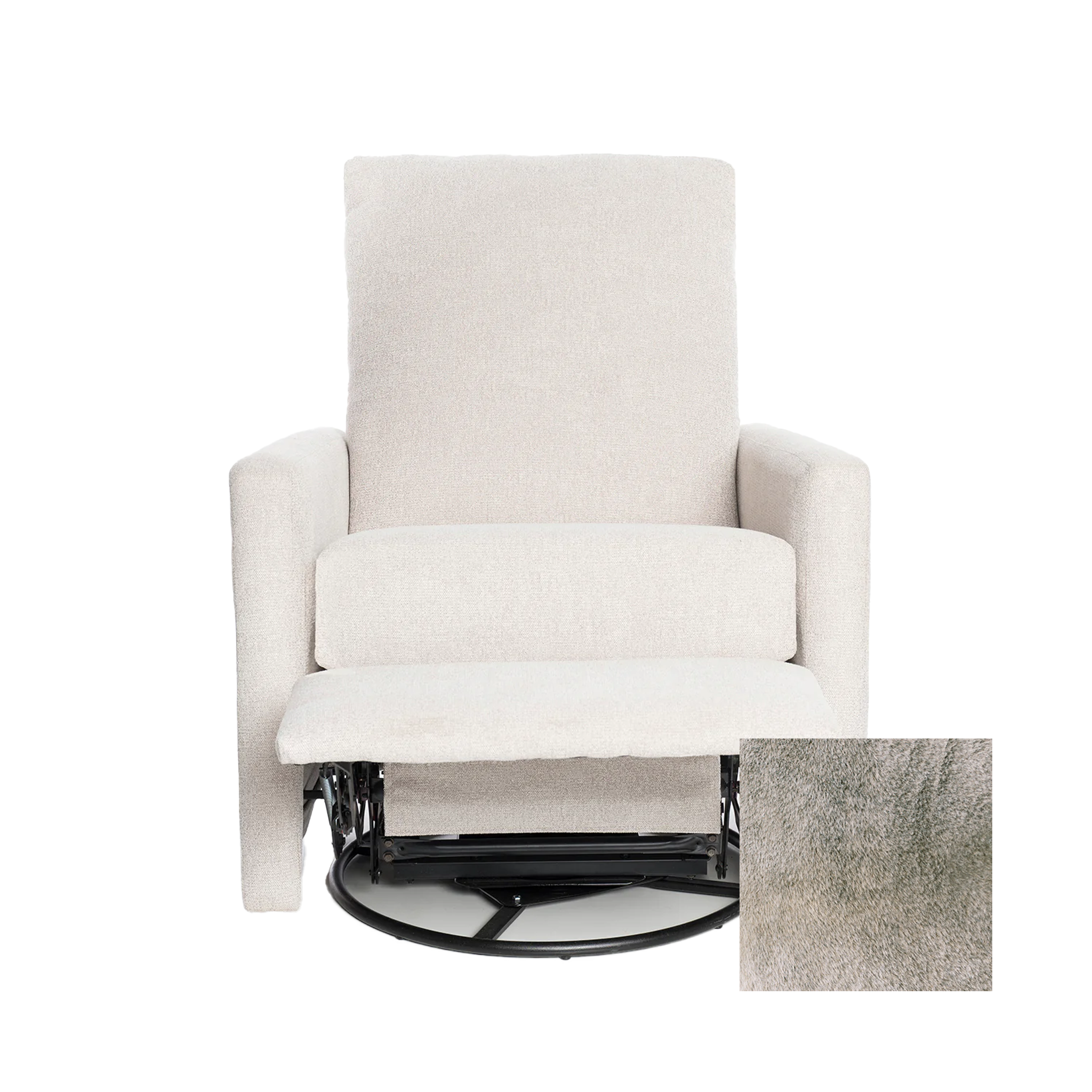 Oilo Drew Gliding Swivel Nursery Recliner - Tots to Teens Furniture