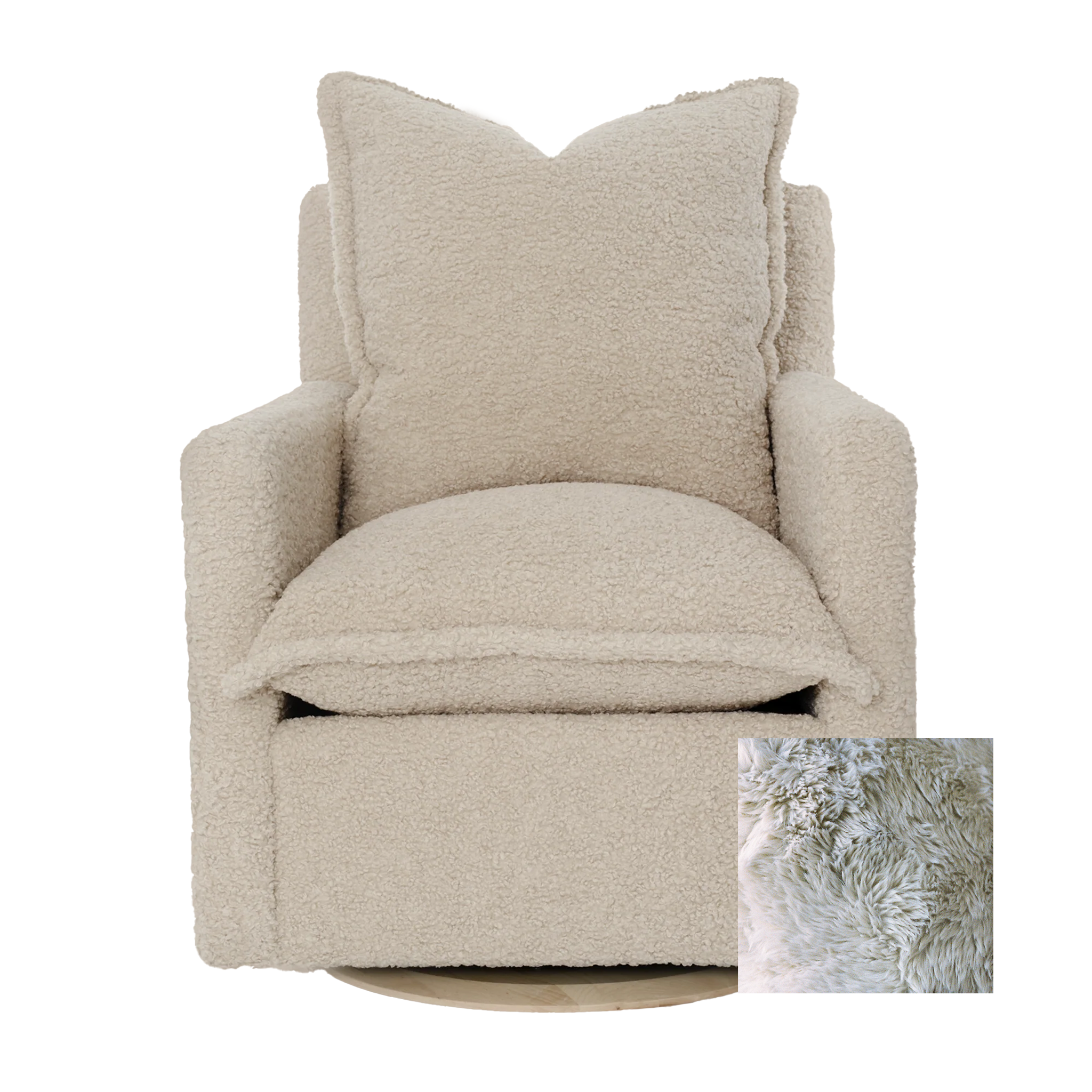 Oilo Nola Swivel Nursery Glider - Tots to Teens Furniture